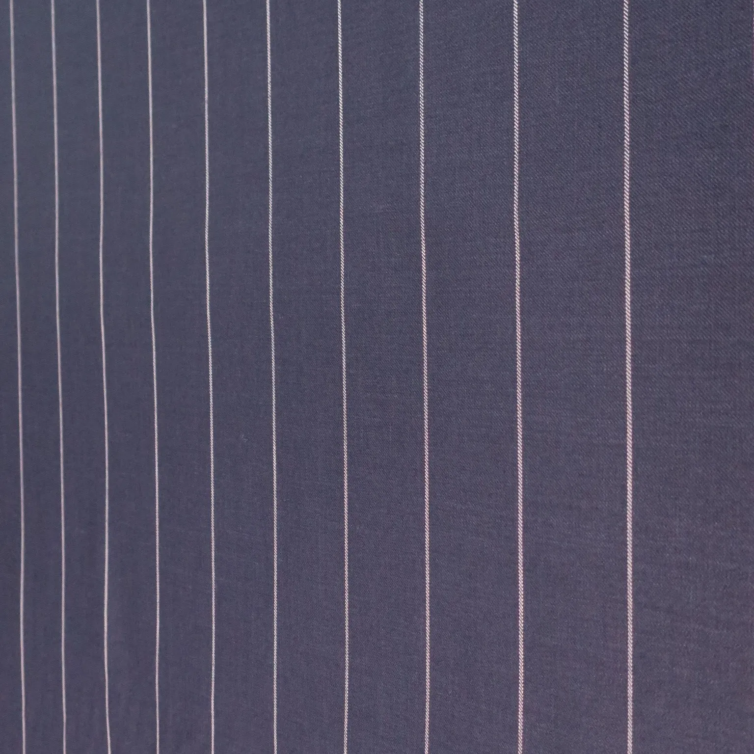 2 YDS Blue and White Chalk Striped Loro Piana Wool Silk and Linen Fabric