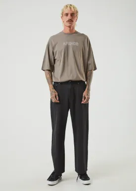 Afends Pablo Organic Denim Baggy Jeans - Washed Black