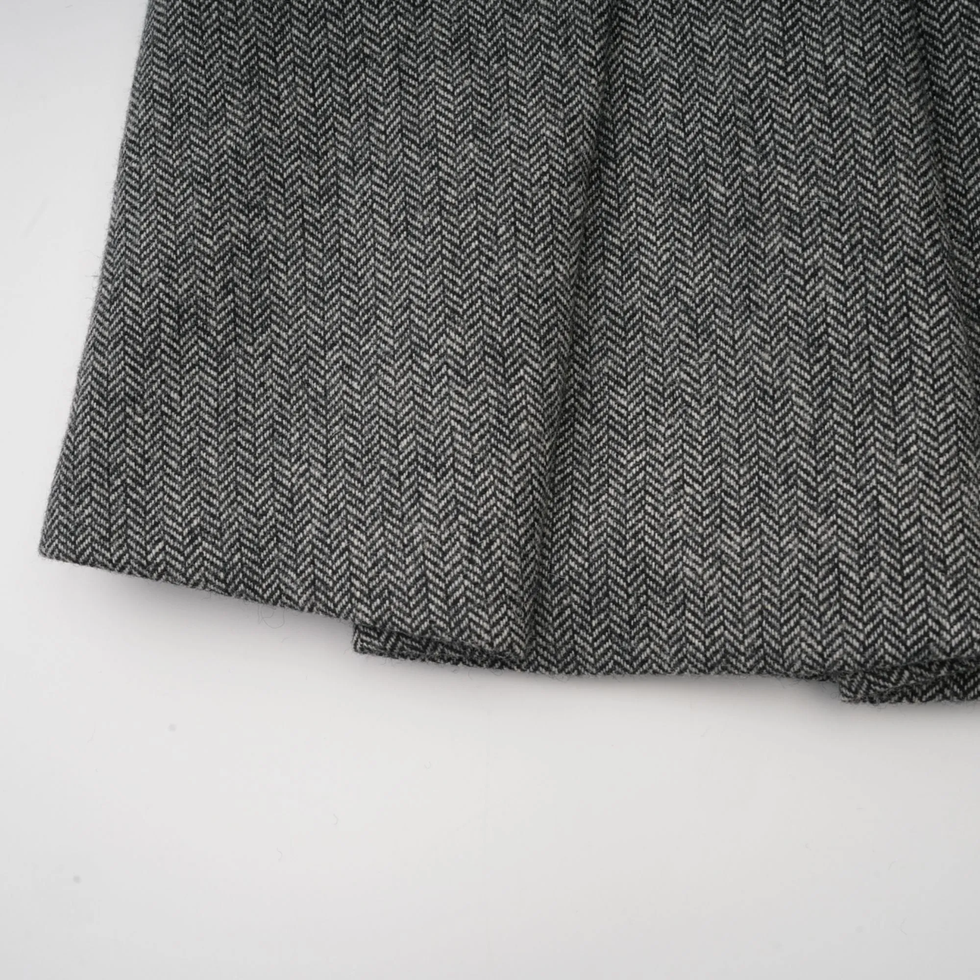 Agathe grey herringbone top & shorts matching set