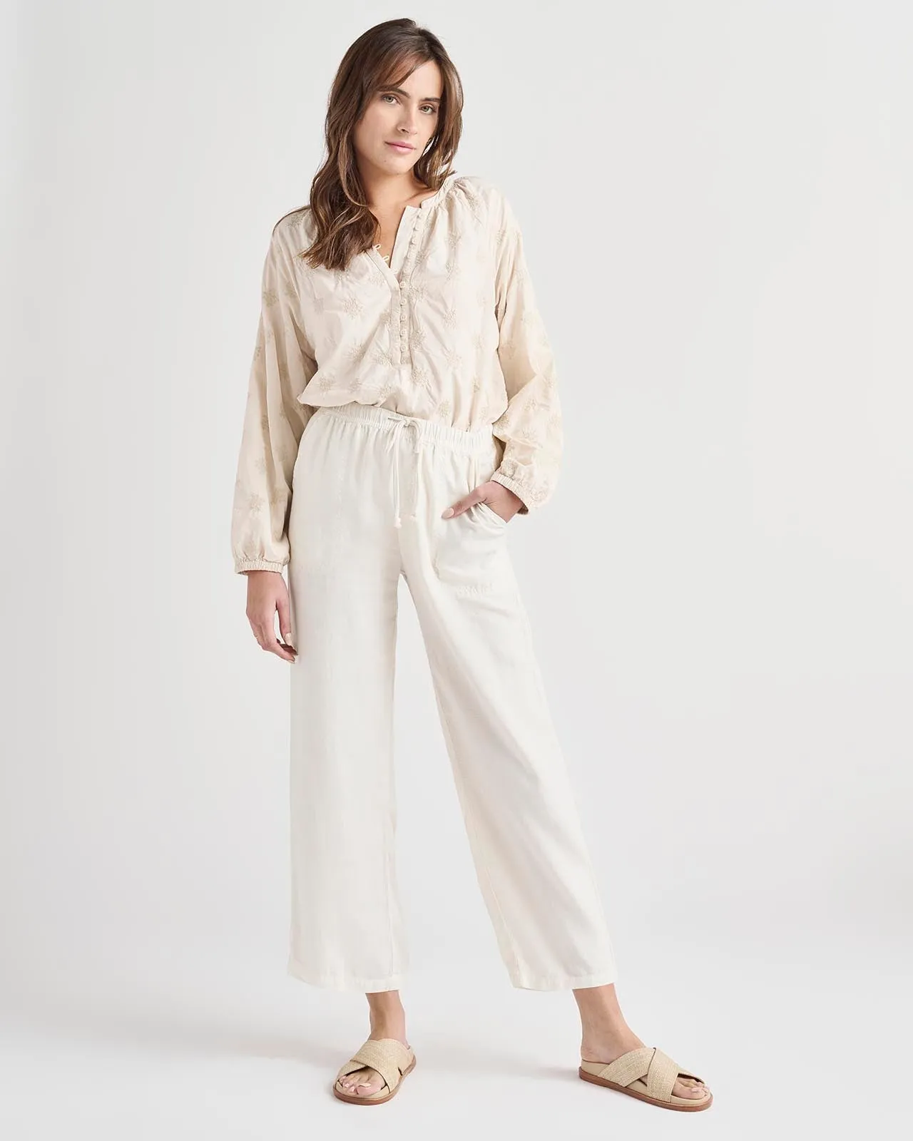 Angie Crop Wide Leg Pant
