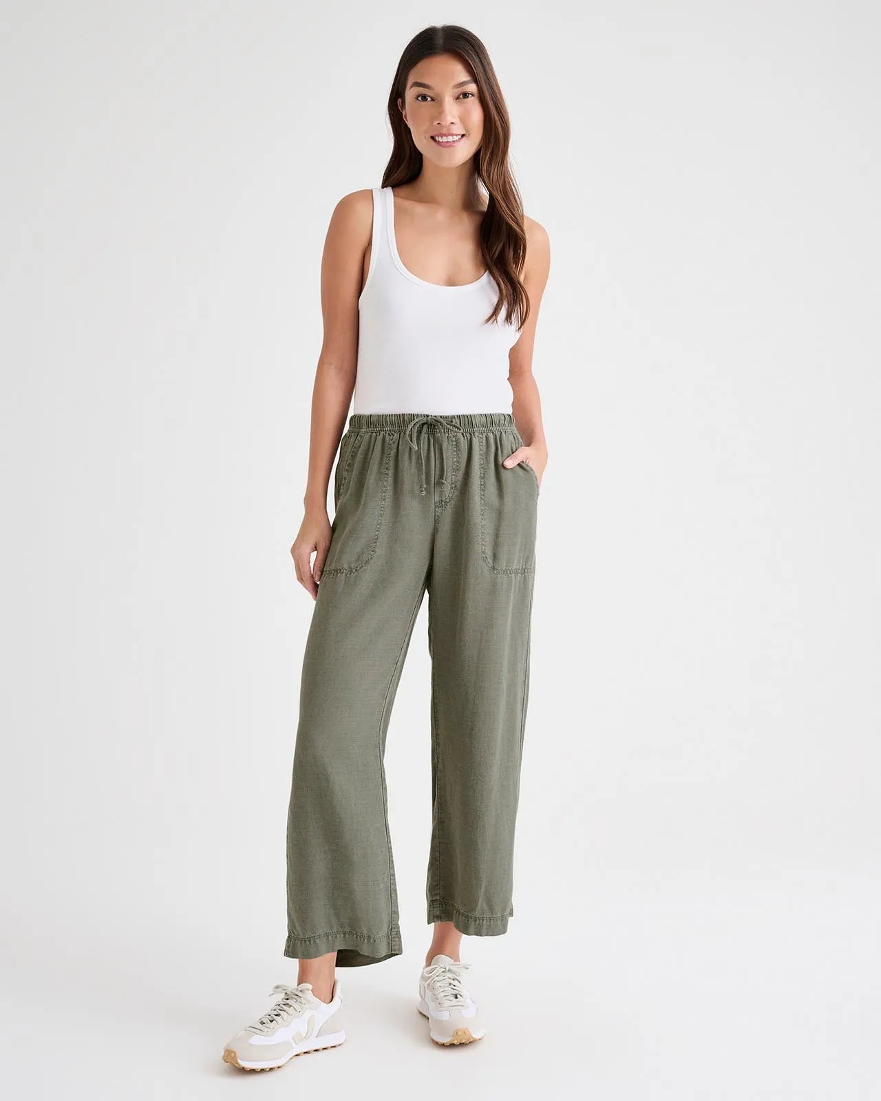 Angie Crop Wide Leg Pant