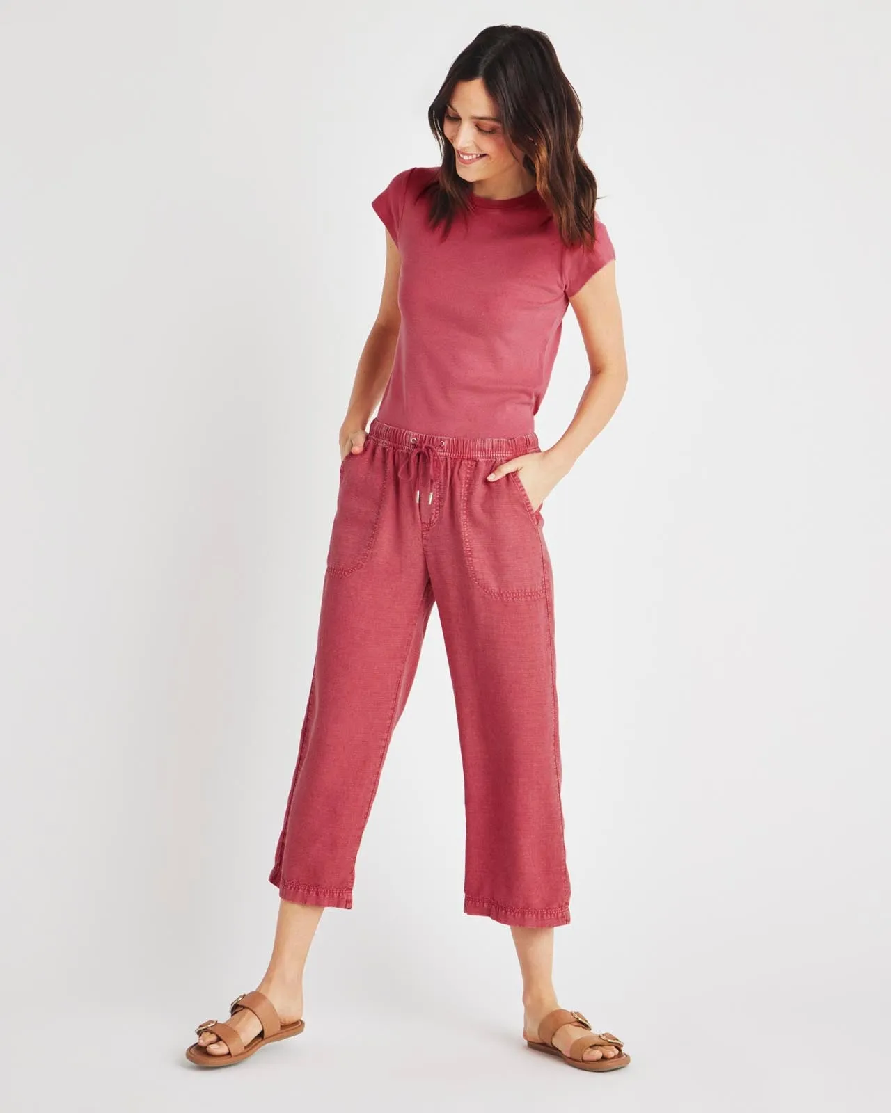 Angie Crop Wide Leg Pant