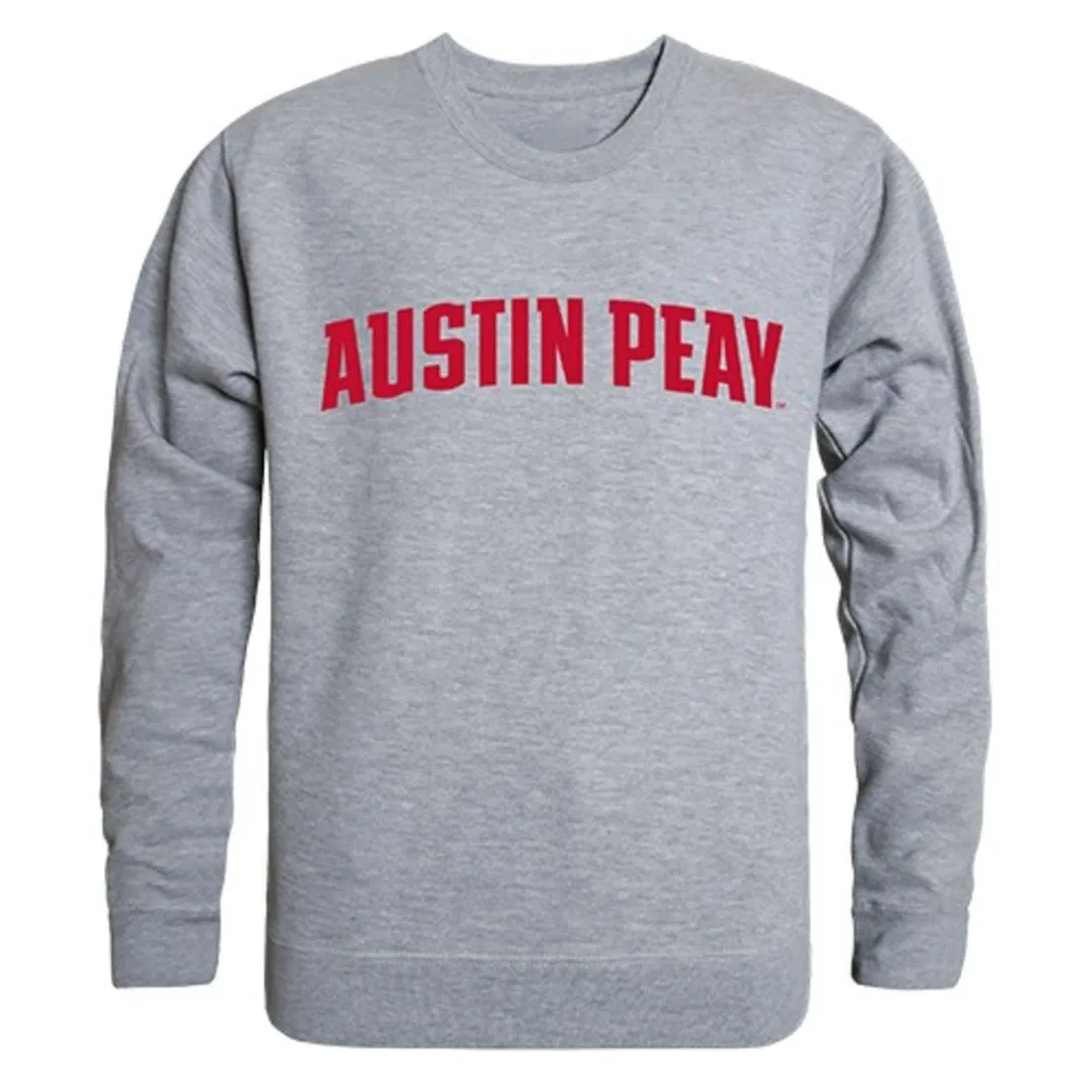 APSU Austin Peay State University Game Day Crewneck Pullover Sweatshirt Sweater Heather Grey