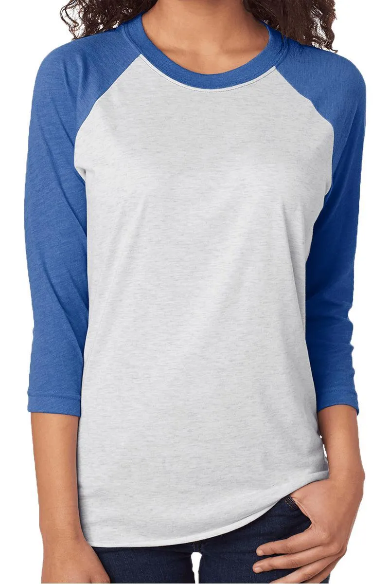 Baseball Home Sweet Home Tri-Blend Unisex 3/4 Raglan