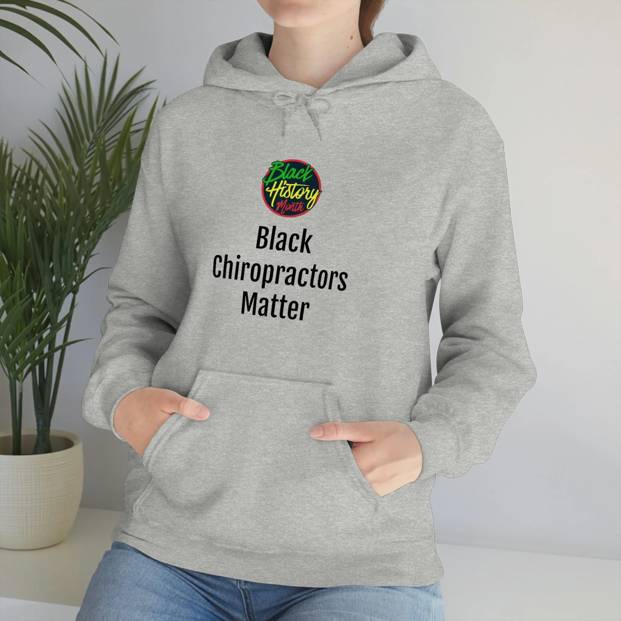 Black Chiropractors Matter Hooded Sweatshirt