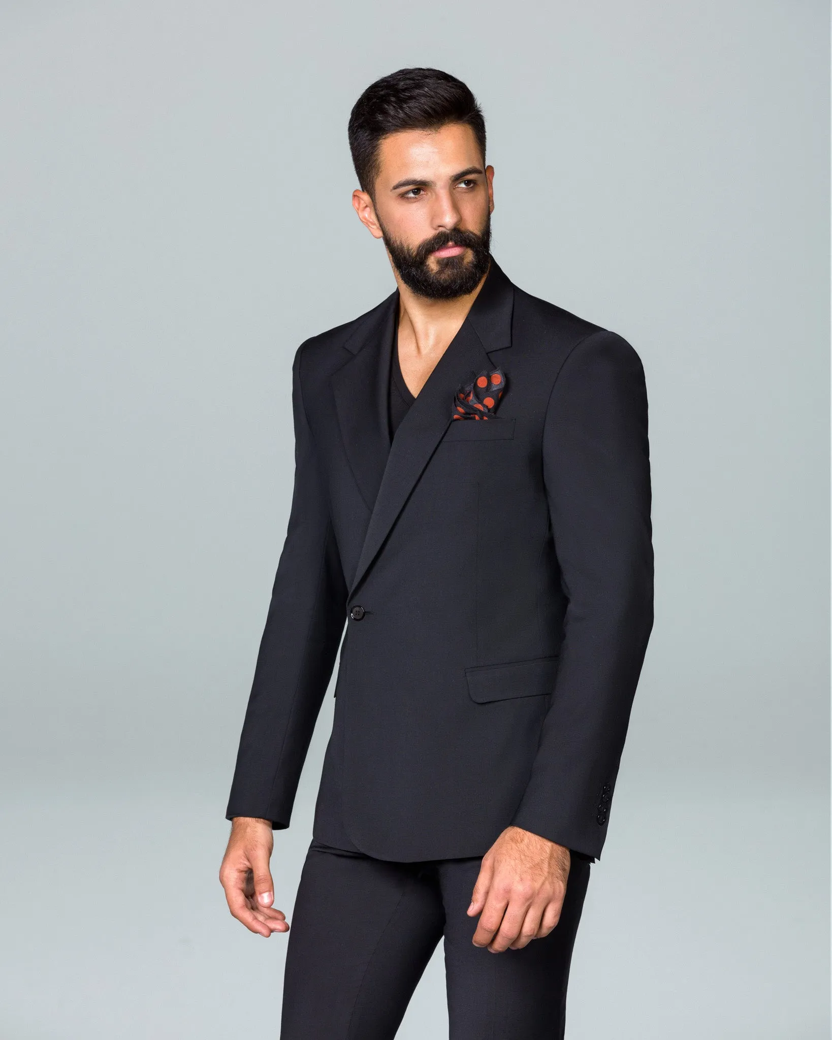 Black One-Button Suit Online UAE