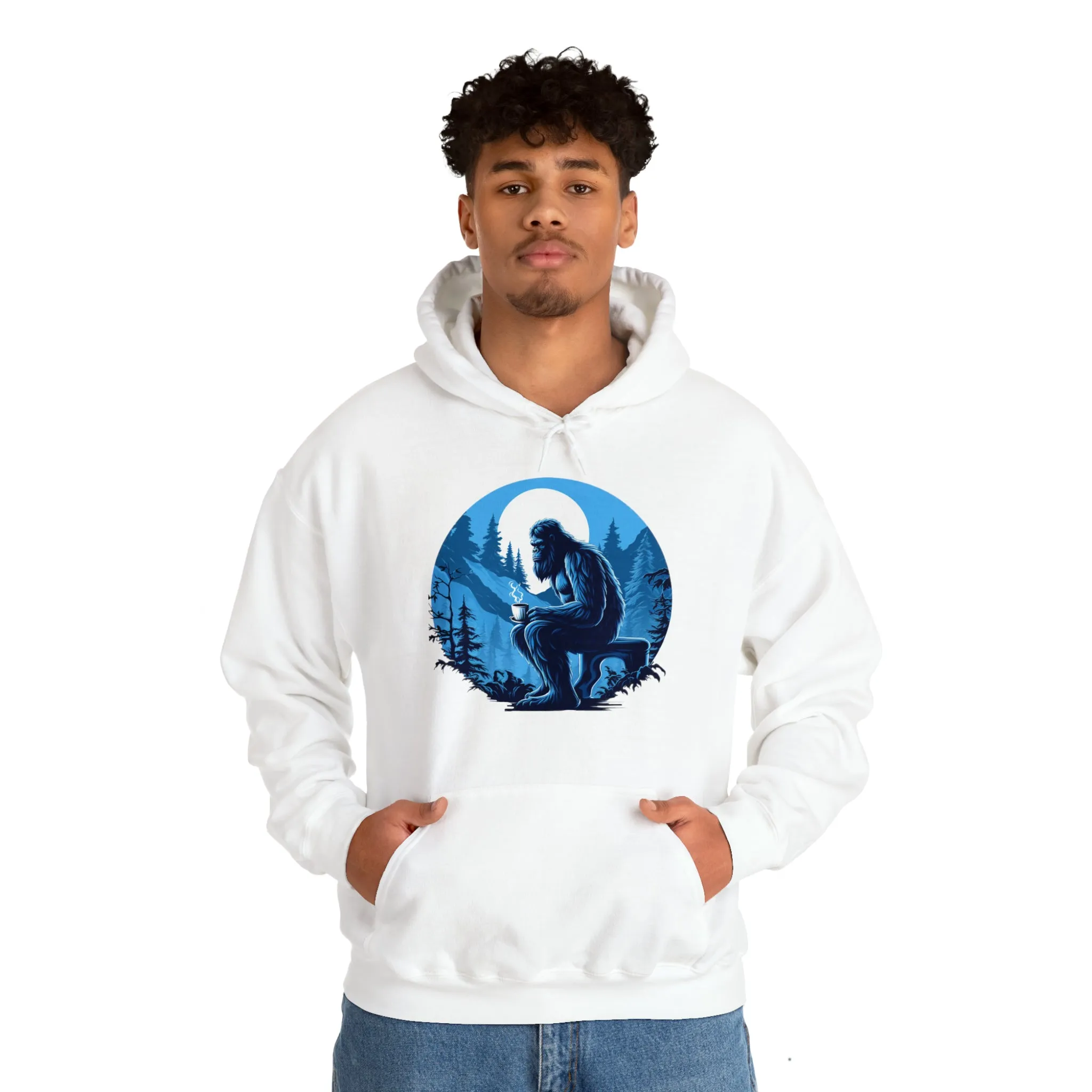 Blue Sasquatch Unisex Heavy Blend™ Hooded Sweatshirt