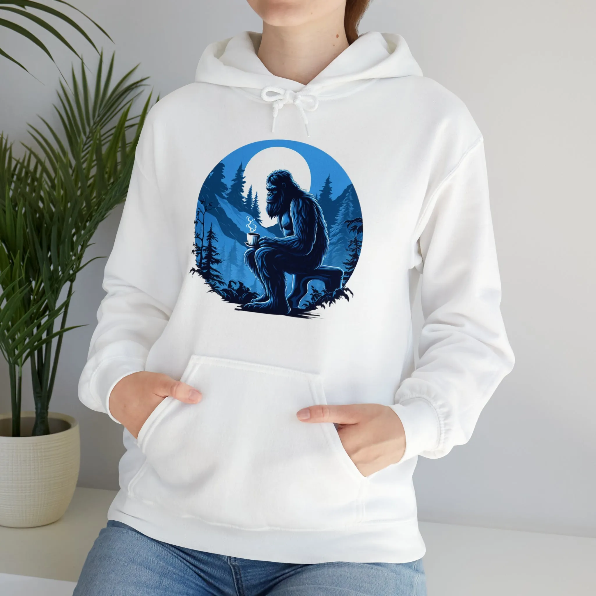 Blue Sasquatch Unisex Heavy Blend™ Hooded Sweatshirt