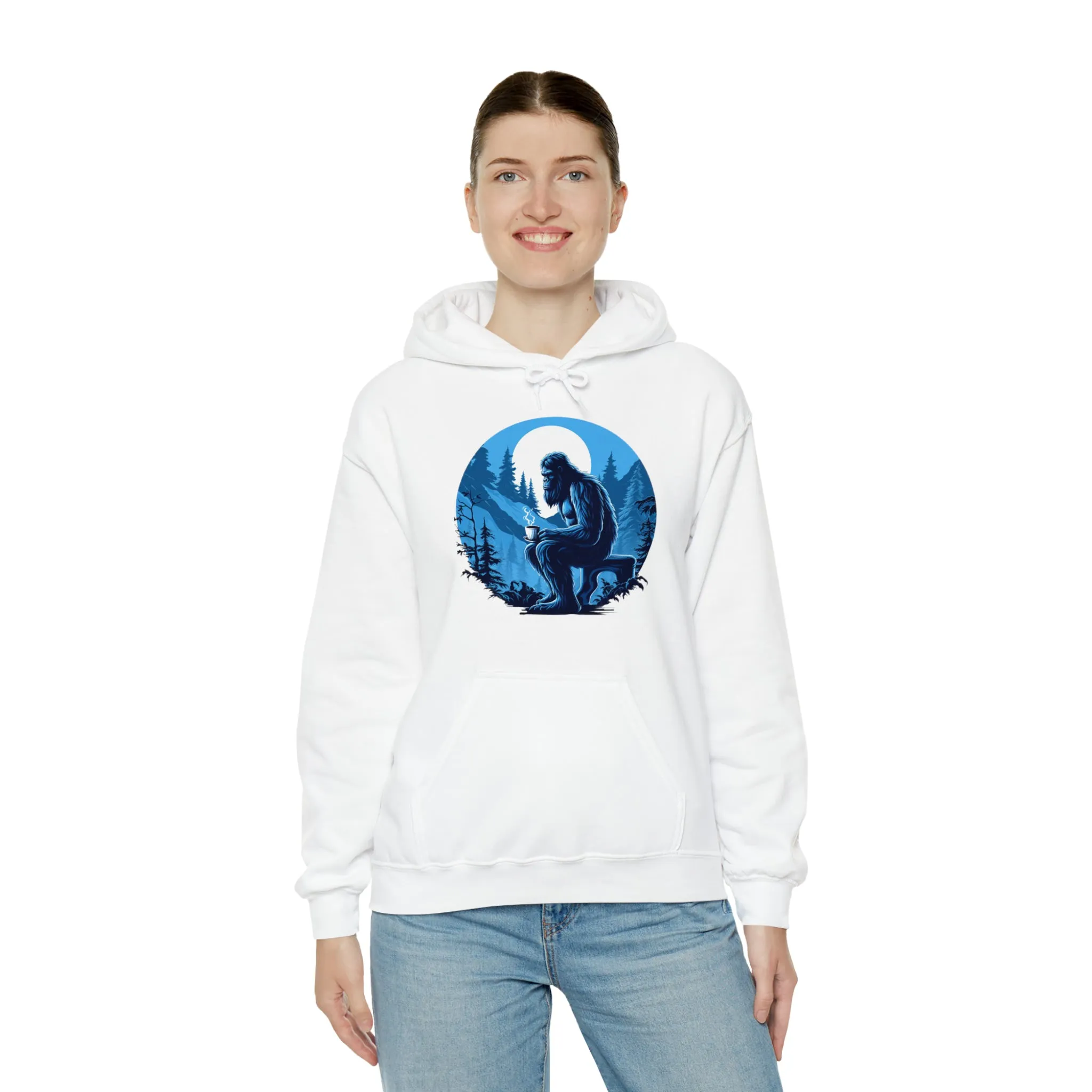 Blue Sasquatch Unisex Heavy Blend™ Hooded Sweatshirt