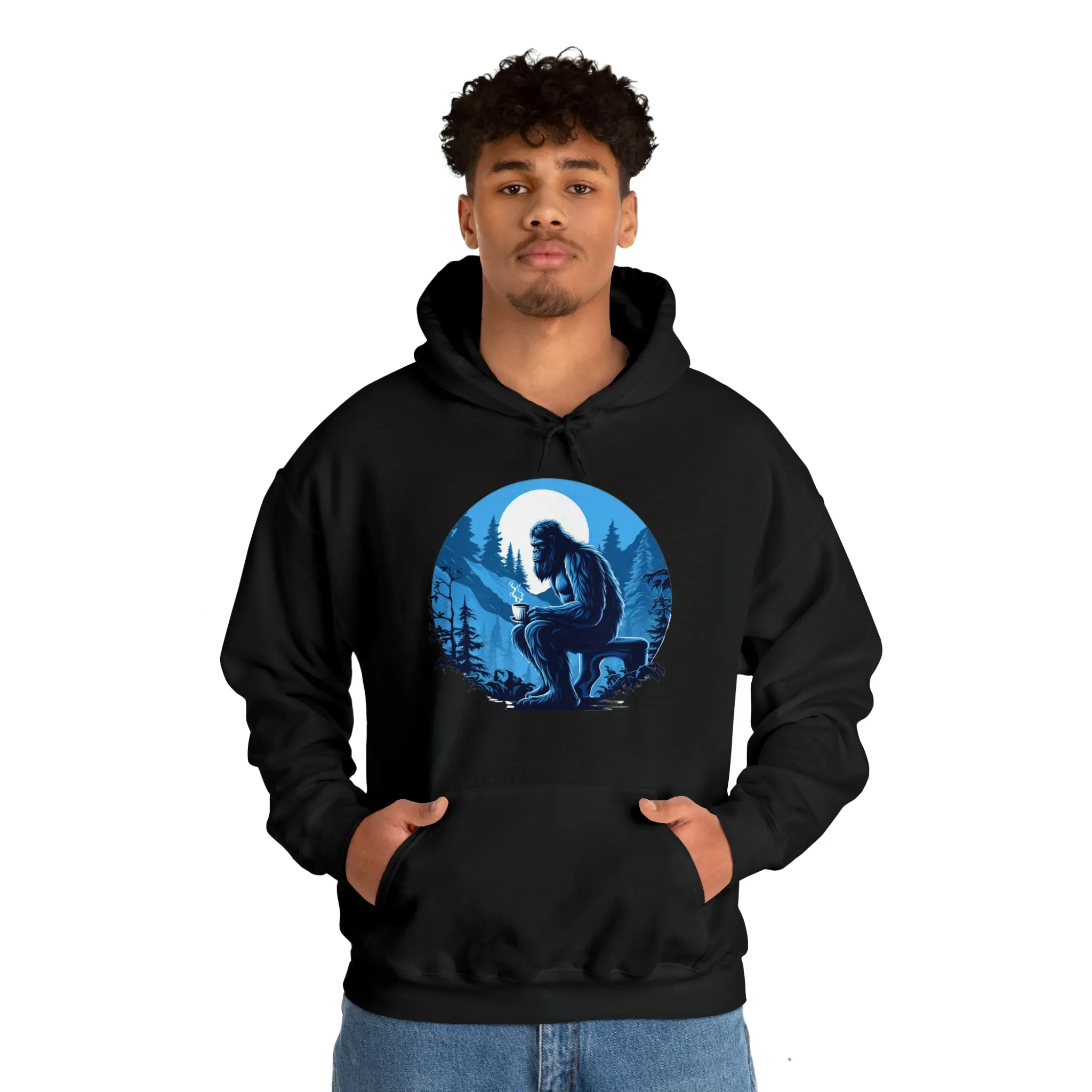 Blue Sasquatch Unisex Heavy Blend™ Hooded Sweatshirt