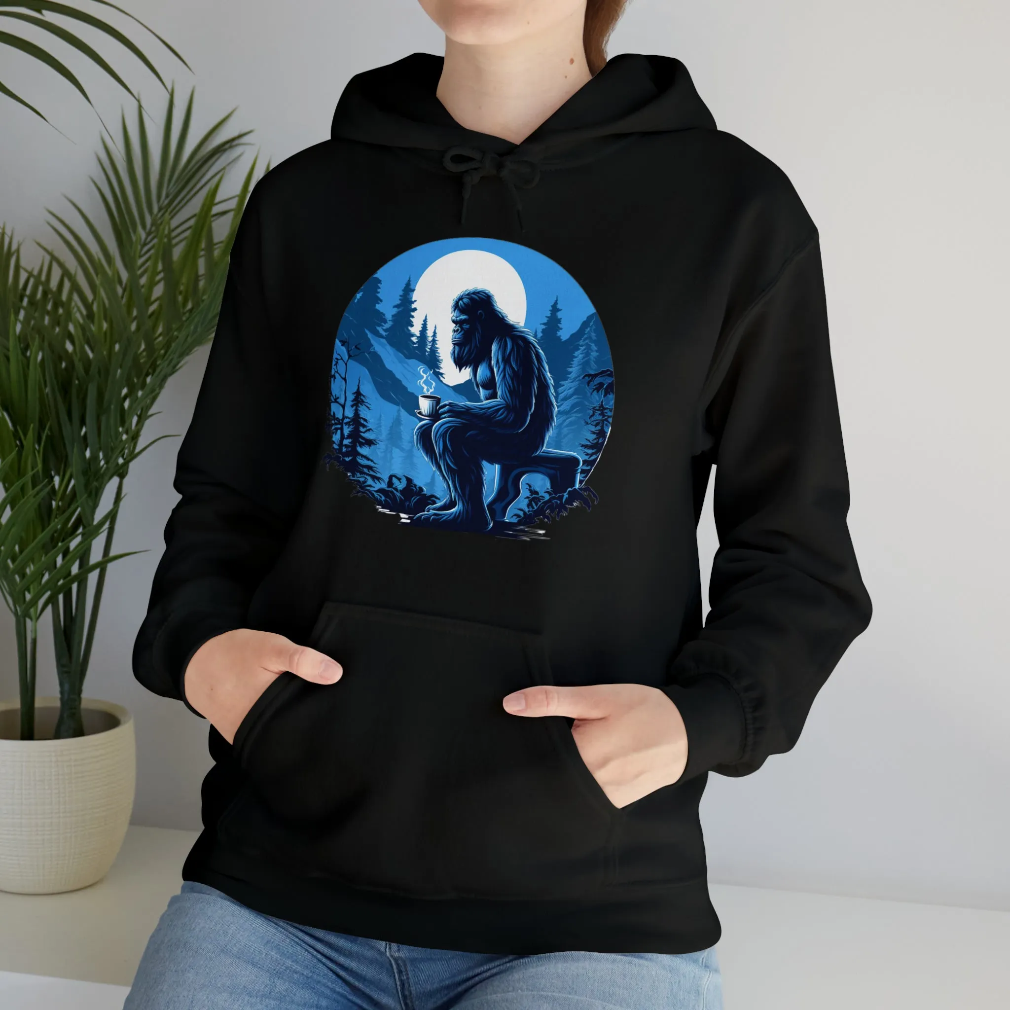 Blue Sasquatch Unisex Heavy Blend™ Hooded Sweatshirt