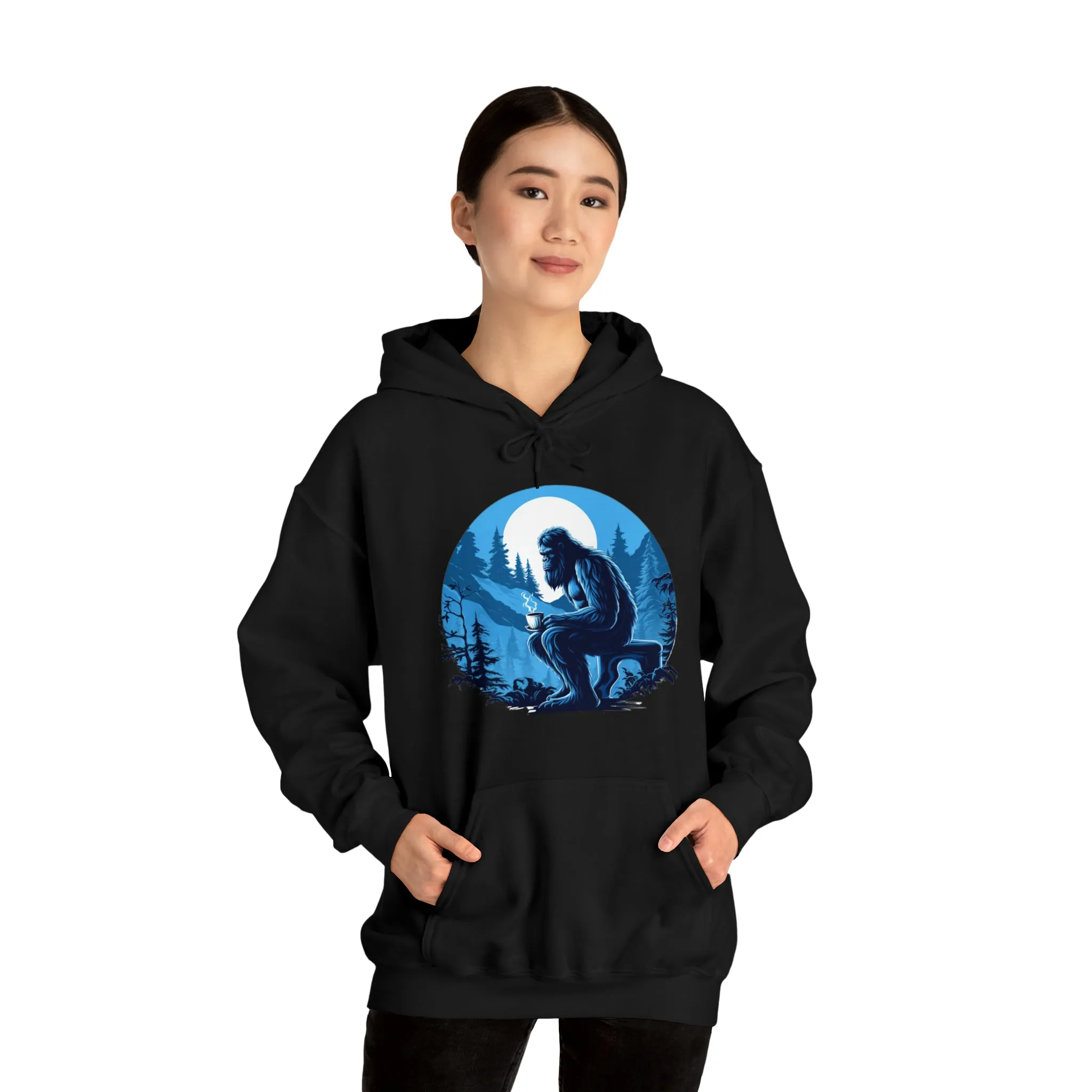 Blue Sasquatch Unisex Heavy Blend™ Hooded Sweatshirt