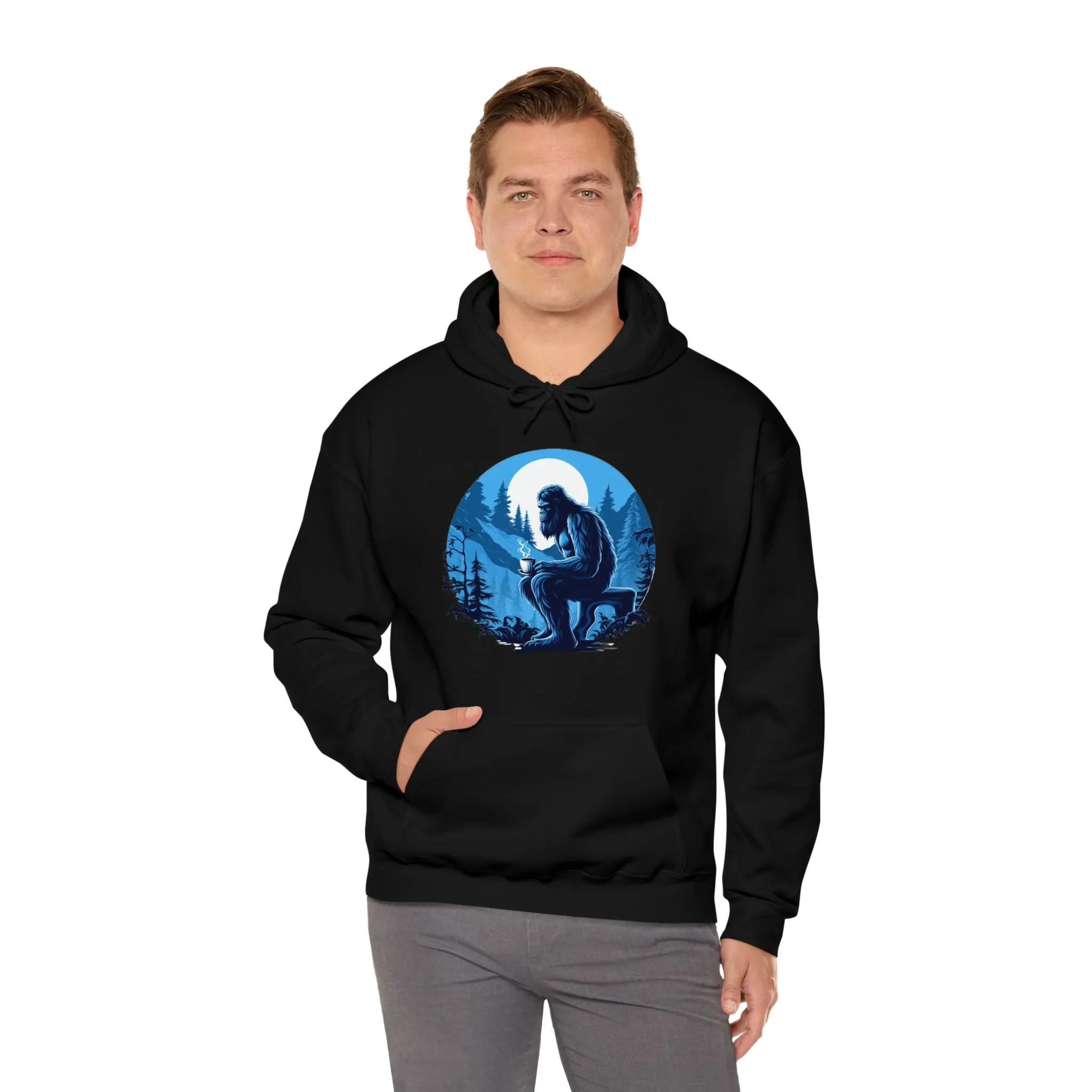 Blue Sasquatch Unisex Heavy Blend™ Hooded Sweatshirt