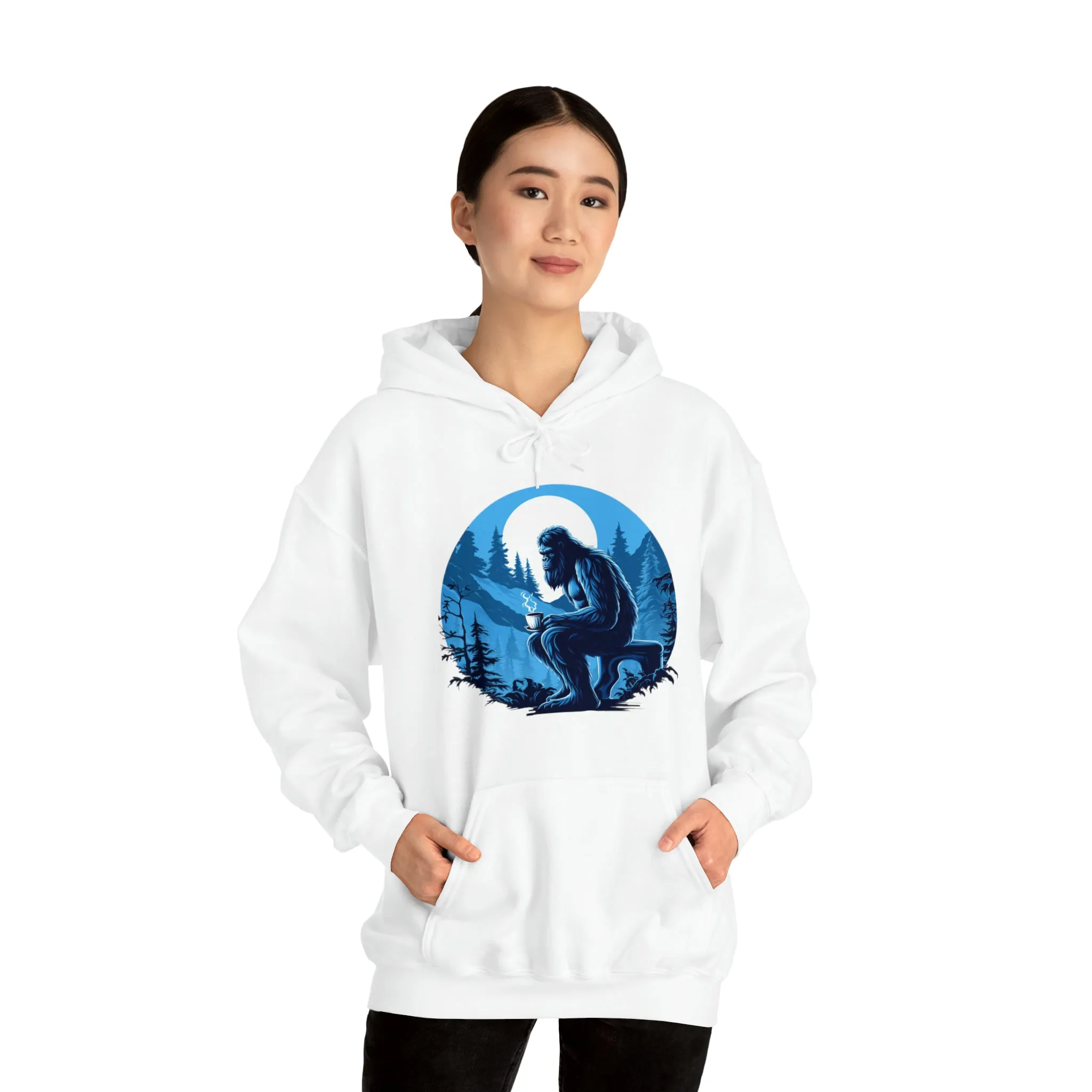 Blue Sasquatch Unisex Heavy Blend™ Hooded Sweatshirt