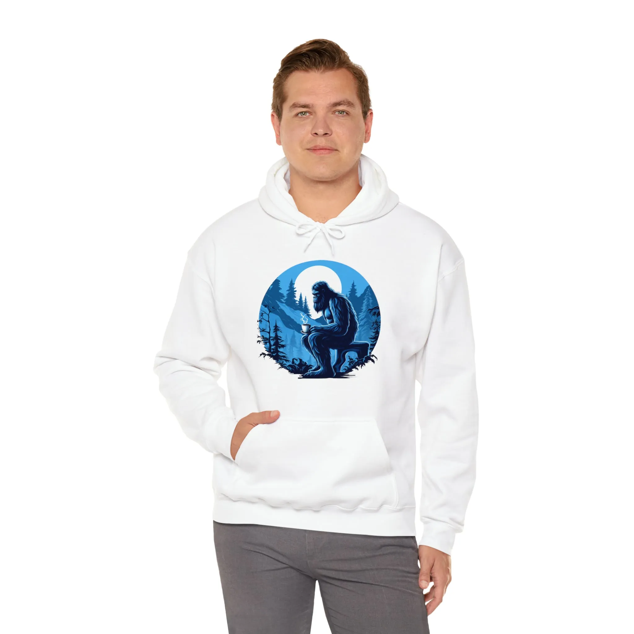 Blue Sasquatch Unisex Heavy Blend™ Hooded Sweatshirt
