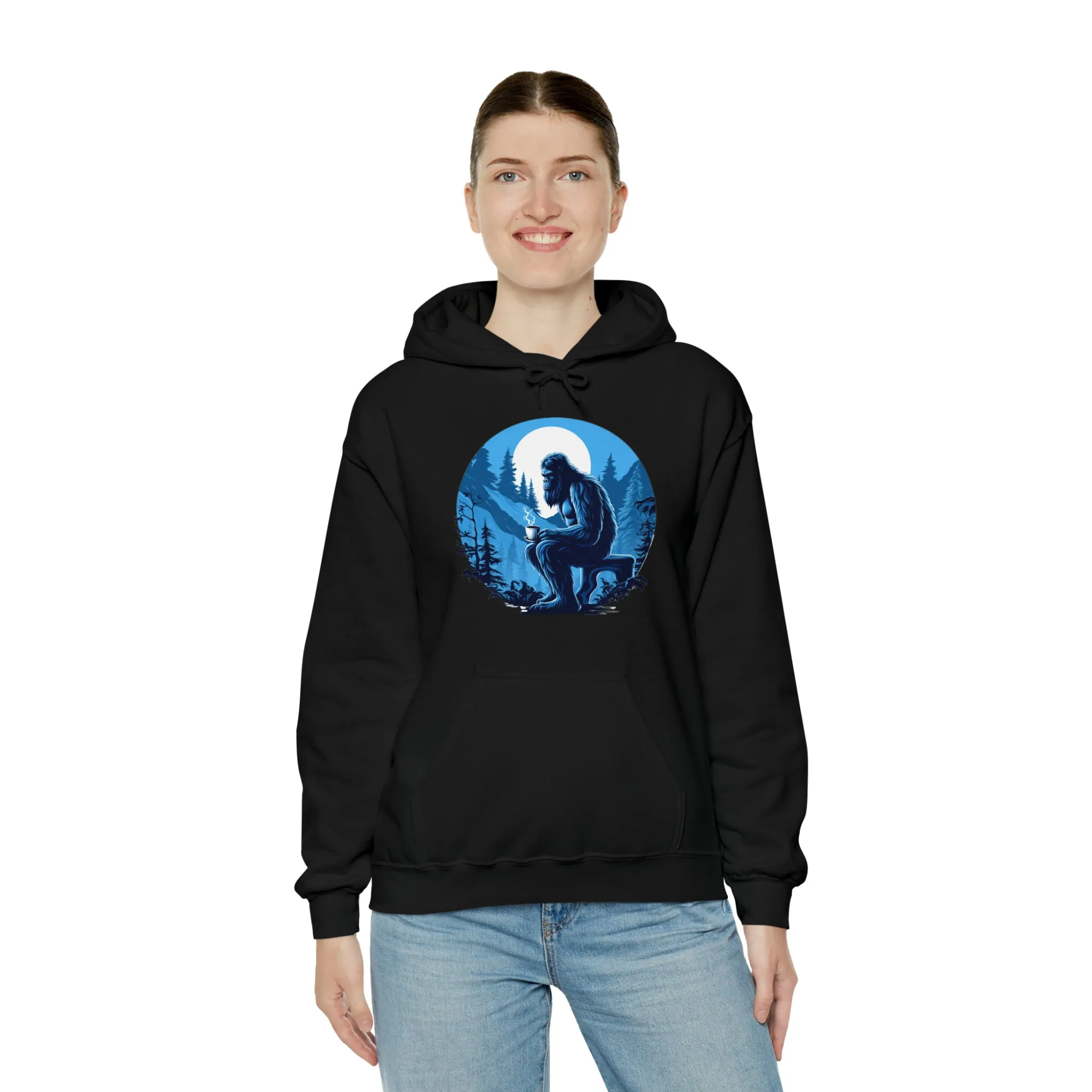 Blue Sasquatch Unisex Heavy Blend™ Hooded Sweatshirt