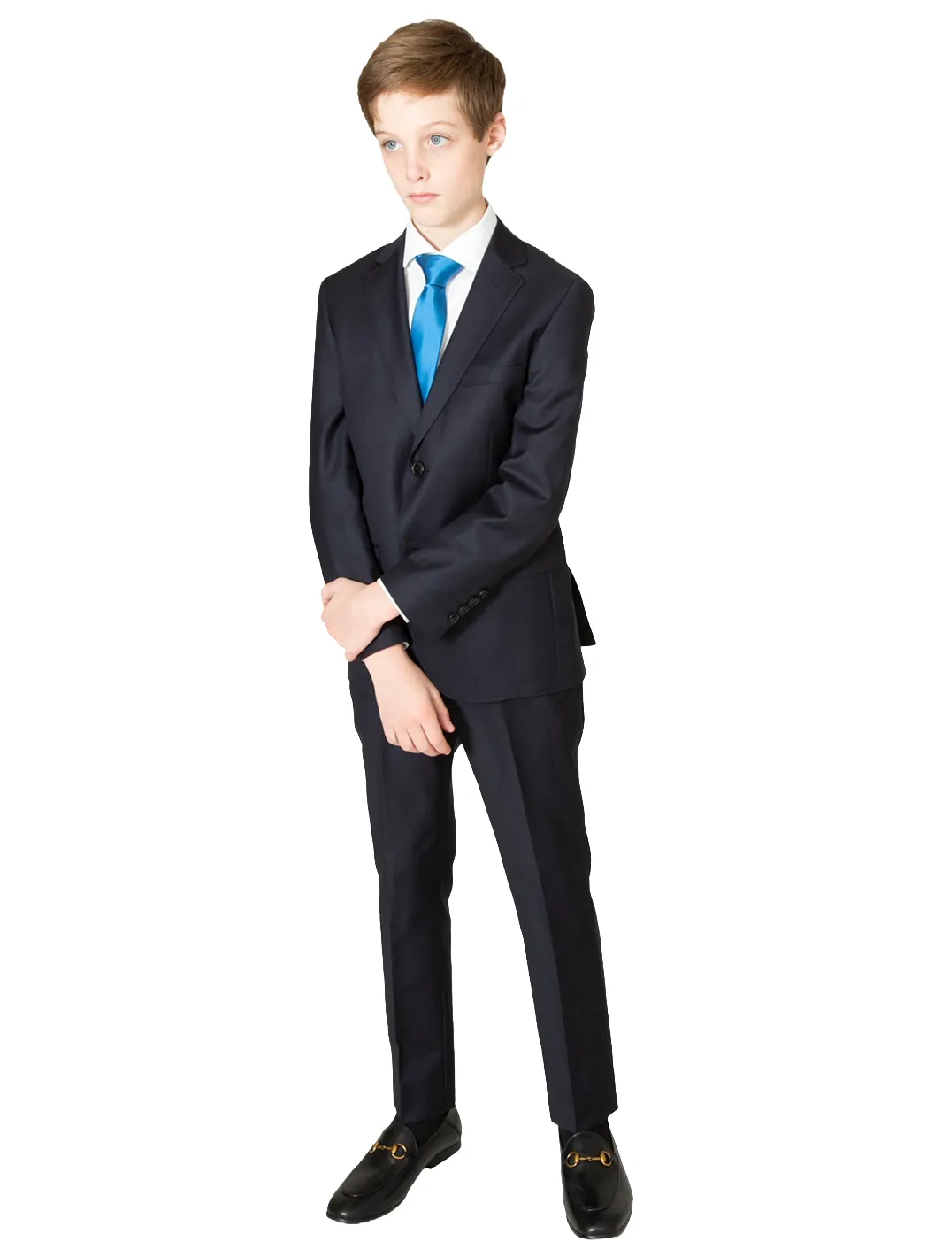 Boy's Centrion Wool Blazer - Navy