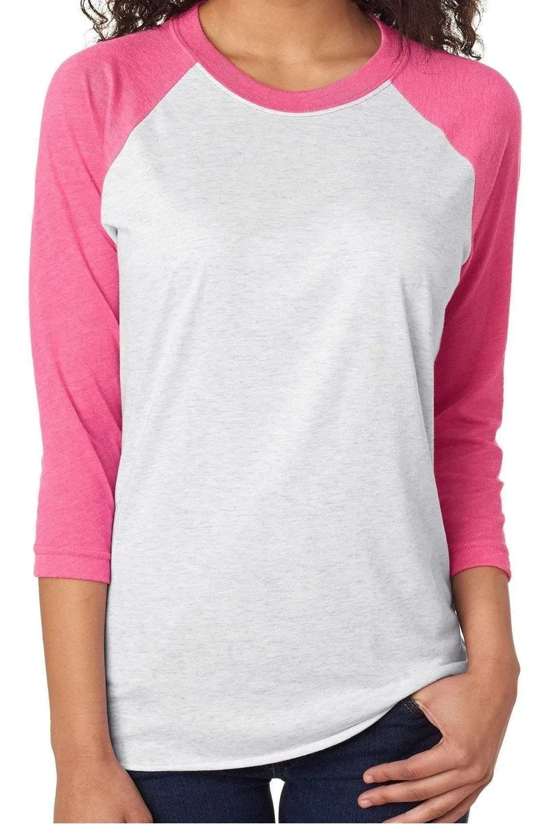 Bubblegum Bunny Tri-Blend Unisex 3/4 Raglan