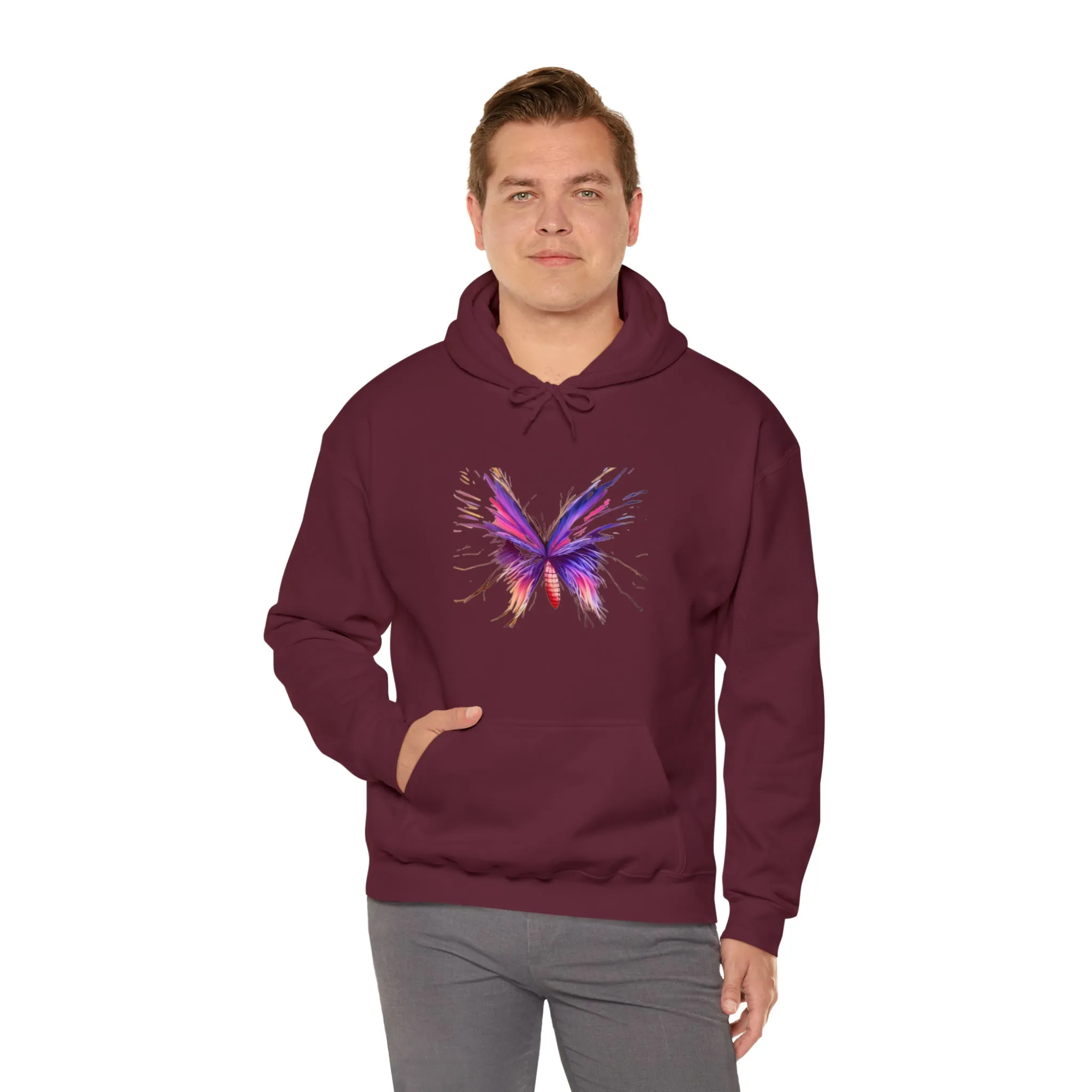 Butterfly Unisex Heavy Blend™ Hooded Sweatshirt
