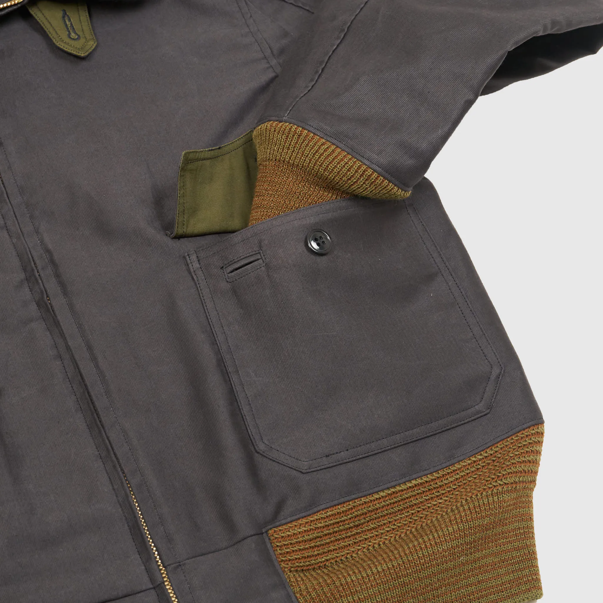 Buzz Rickson's G1 Jungle Cloth Shearling Collar Jacket