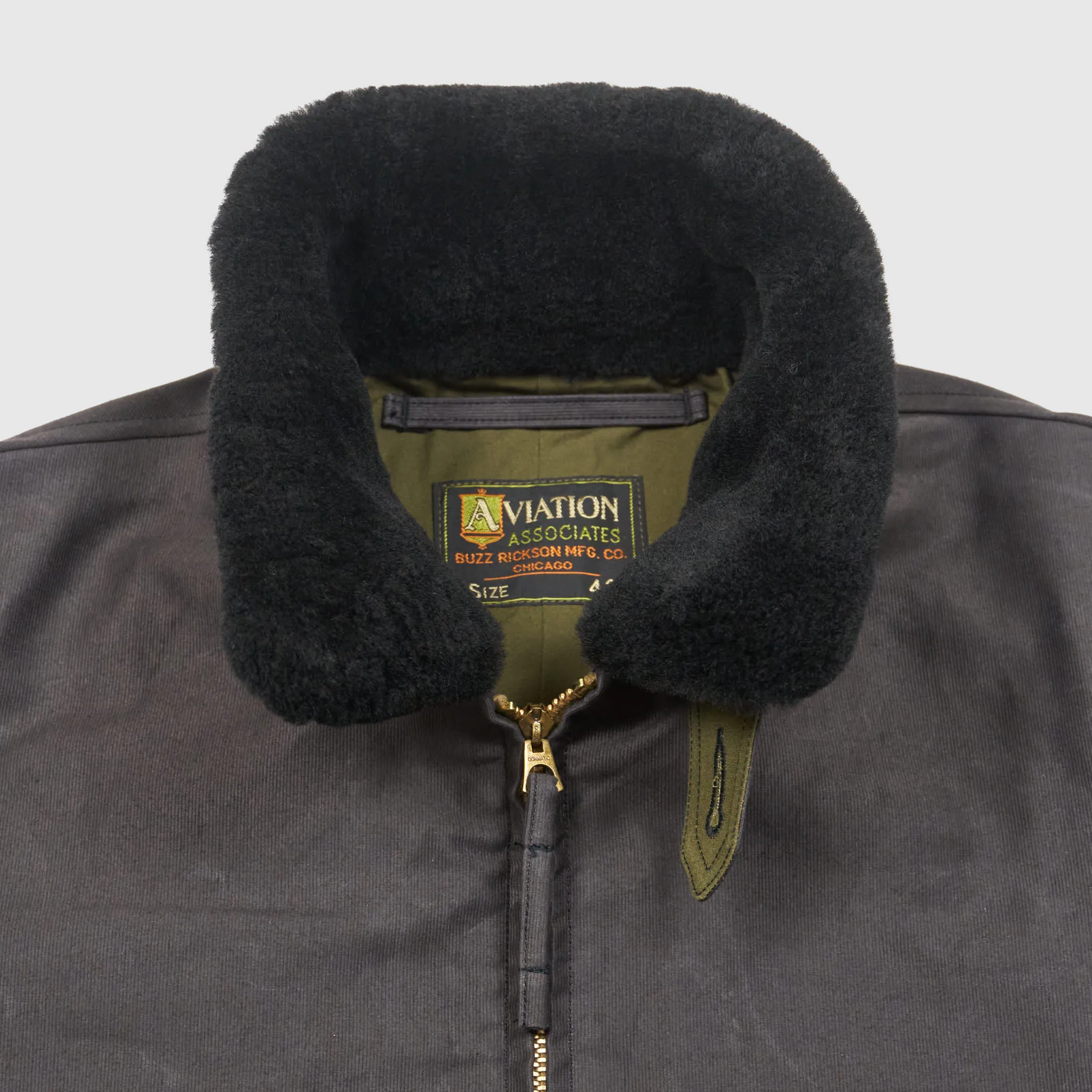 Buzz Rickson's G1 Jungle Cloth Shearling Collar Jacket