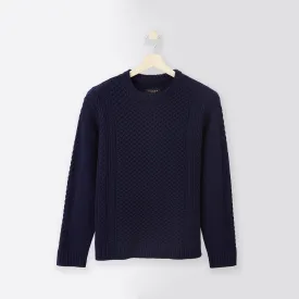 Cableknit Crewneck Sweater