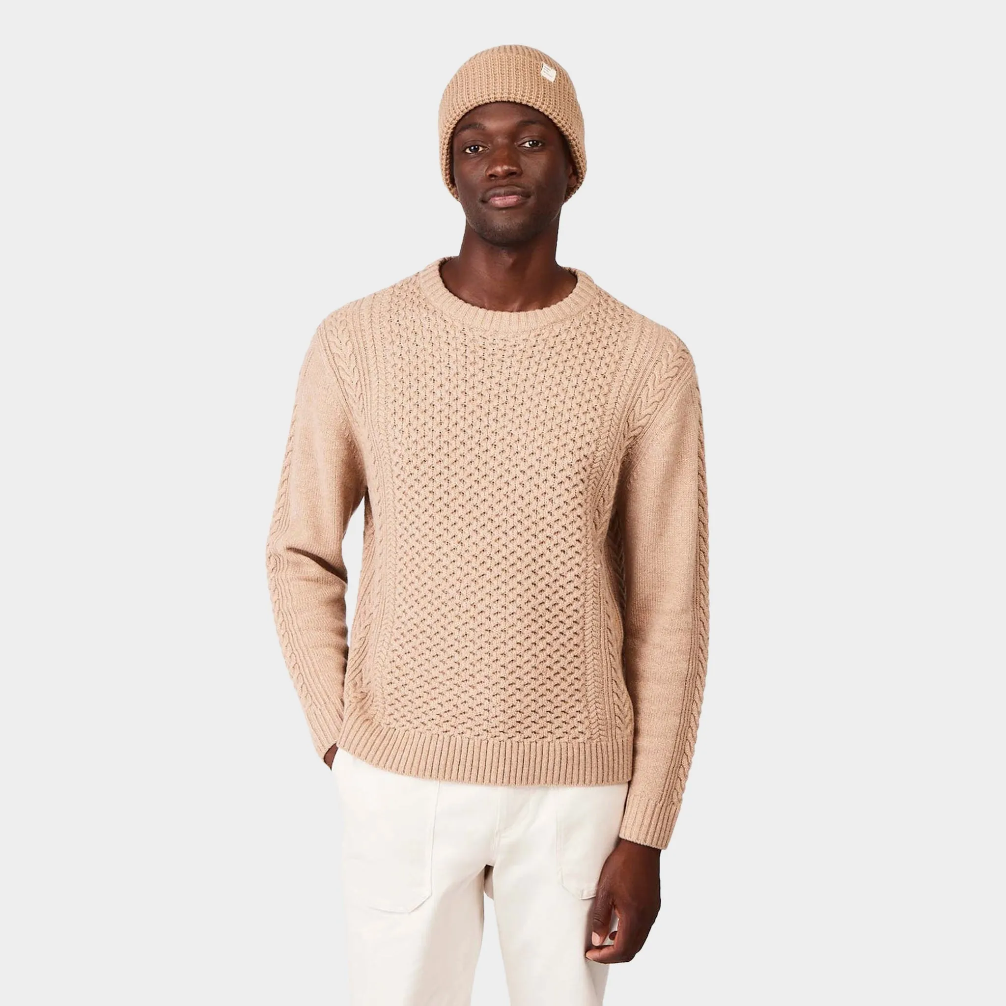 Cableknit Crewneck Sweater