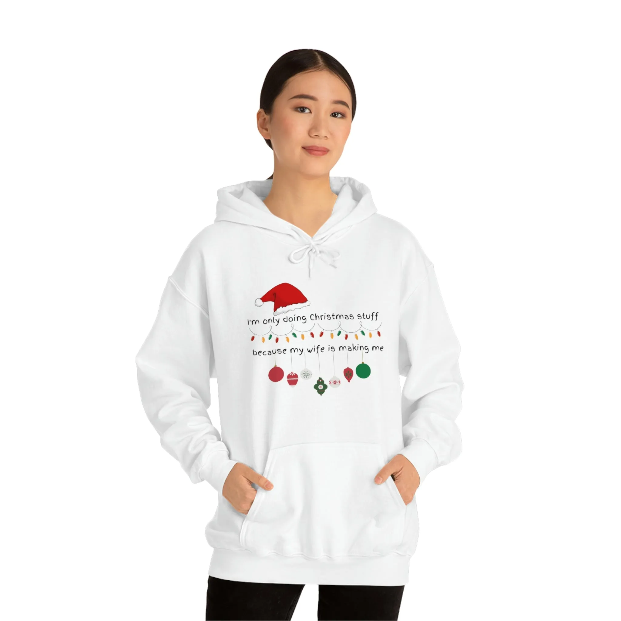 christmas stuff/wife Unisex Heavy Blend™ Hooded Sweatshirt