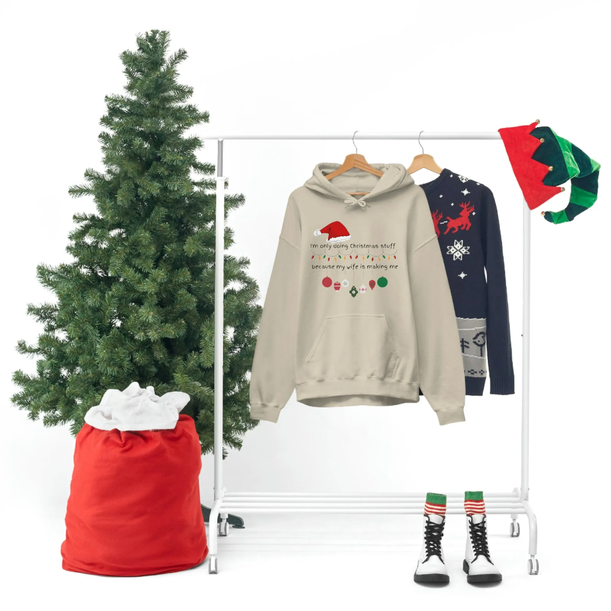 christmas stuff/wife Unisex Heavy Blend™ Hooded Sweatshirt