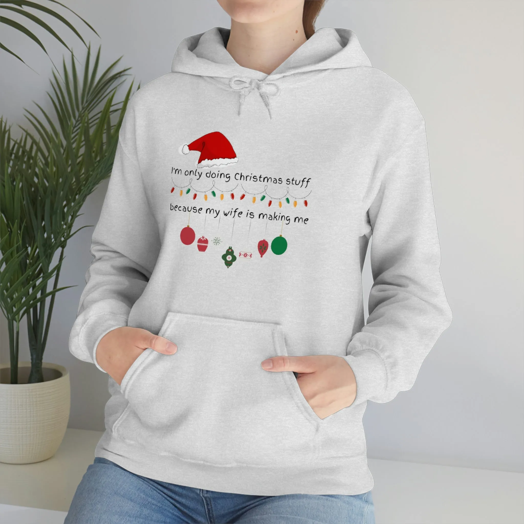 christmas stuff/wife Unisex Heavy Blend™ Hooded Sweatshirt