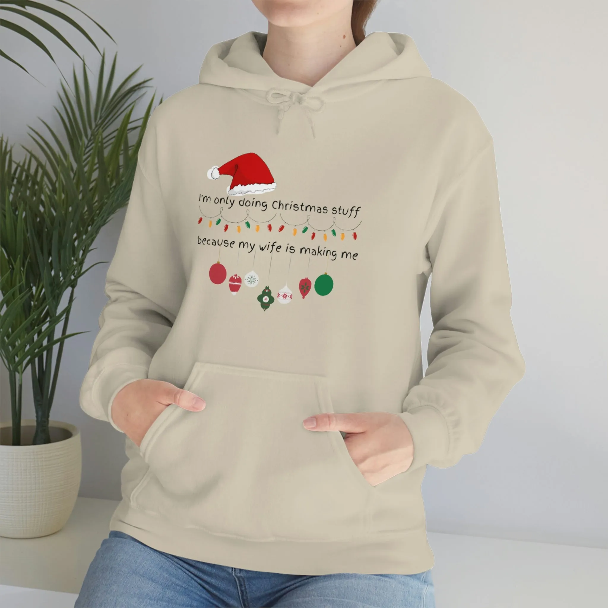 christmas stuff/wife Unisex Heavy Blend™ Hooded Sweatshirt