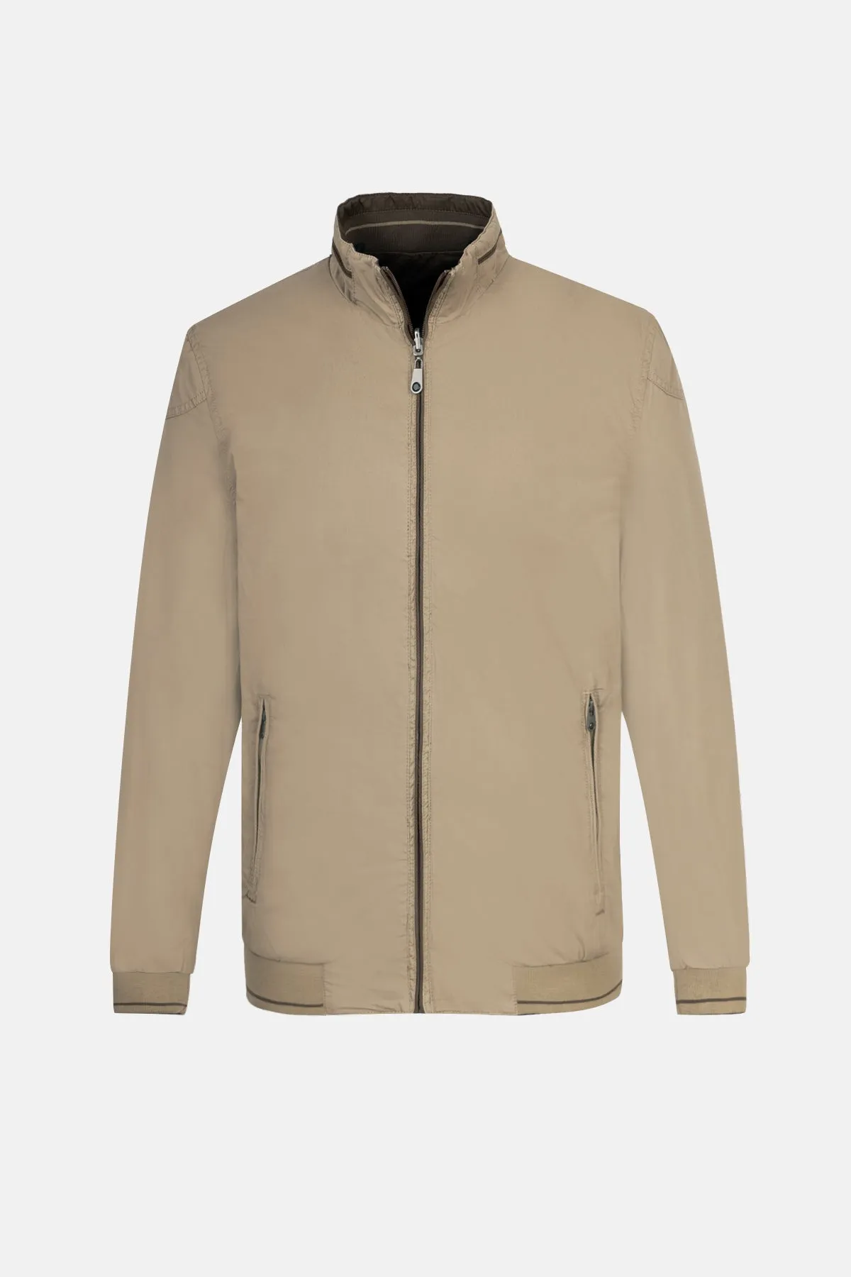 Coffee & Khaki double-face Jacket