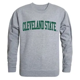 CSU Cleveland State University Game Day Crewneck Pullover Sweatshirt Sweater Heather Grey