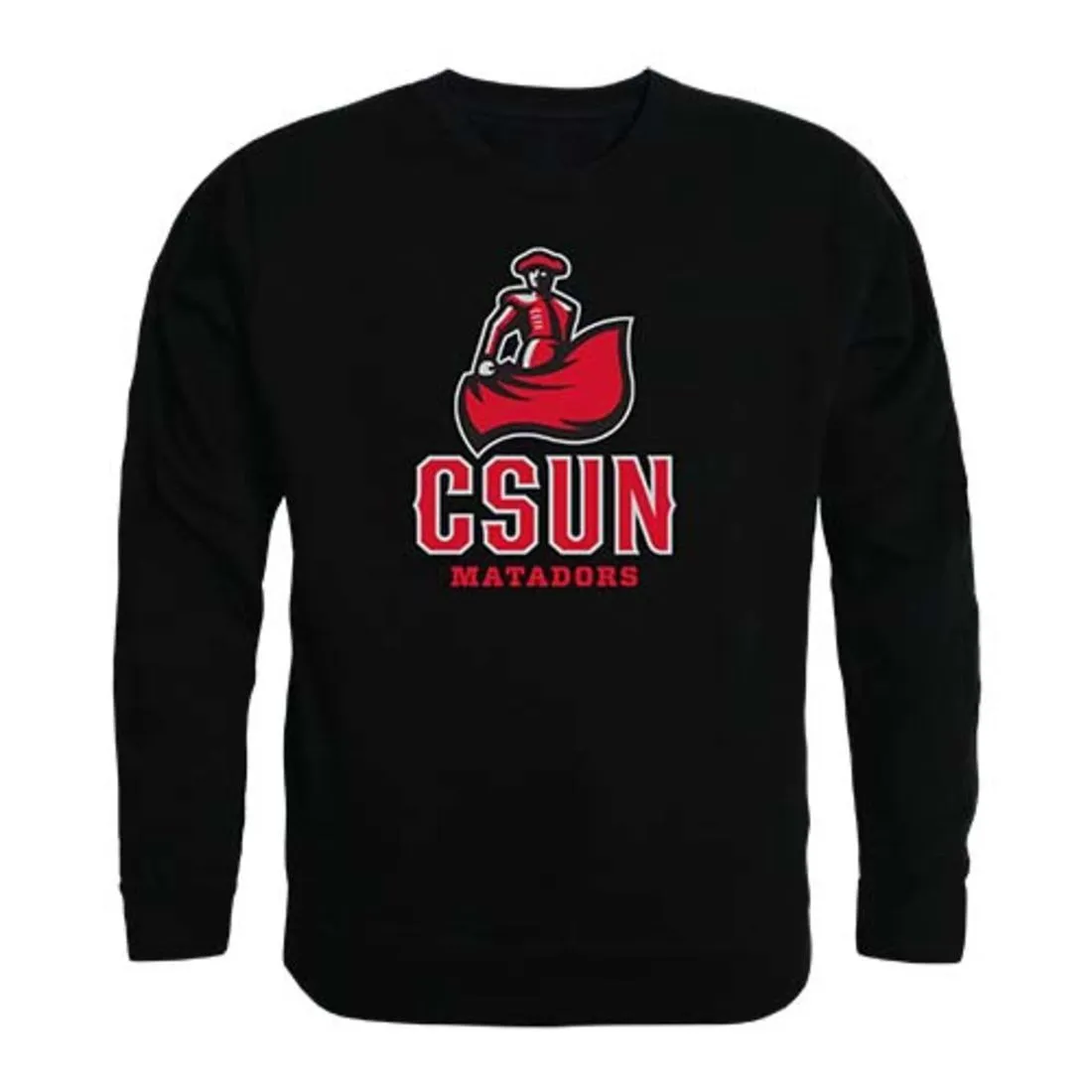 CSUN California State University Northridge Matadors Crewneck Pullover Sweatshirt Sweater Black