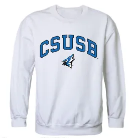 CSUSB California State University San Bernardino Campus Crewneck Pullover Sweatshirt Sweater White