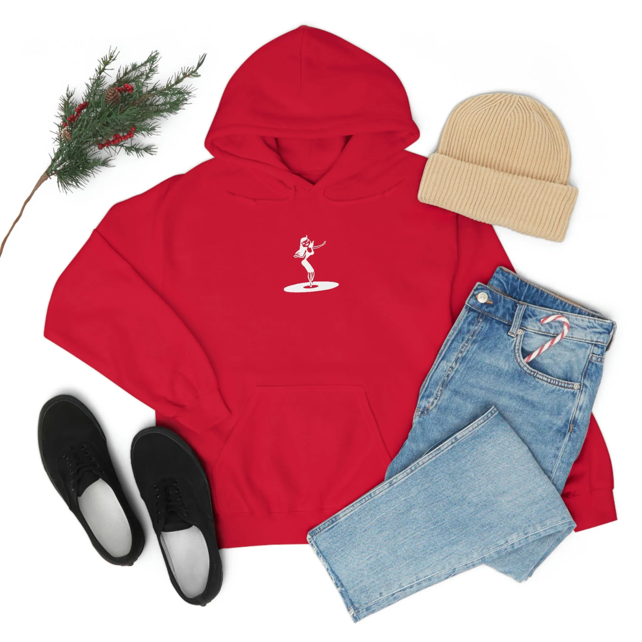Darla Classic Hoodie - Original logos in white: Unisex Heavy Blend™ Hooded Sweatshirt