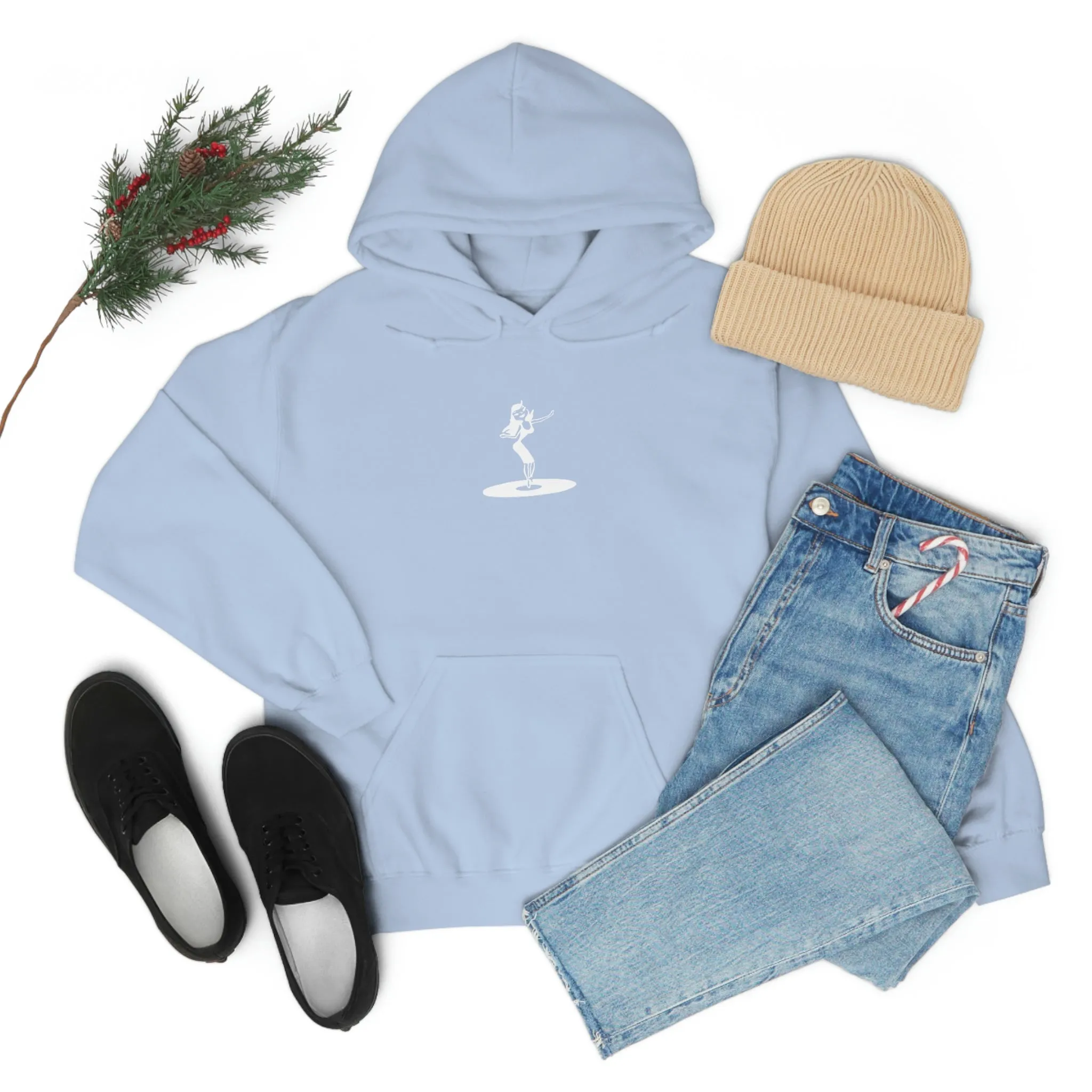Darla Classic Hoodie - Original logos in white: Unisex Heavy Blend™ Hooded Sweatshirt