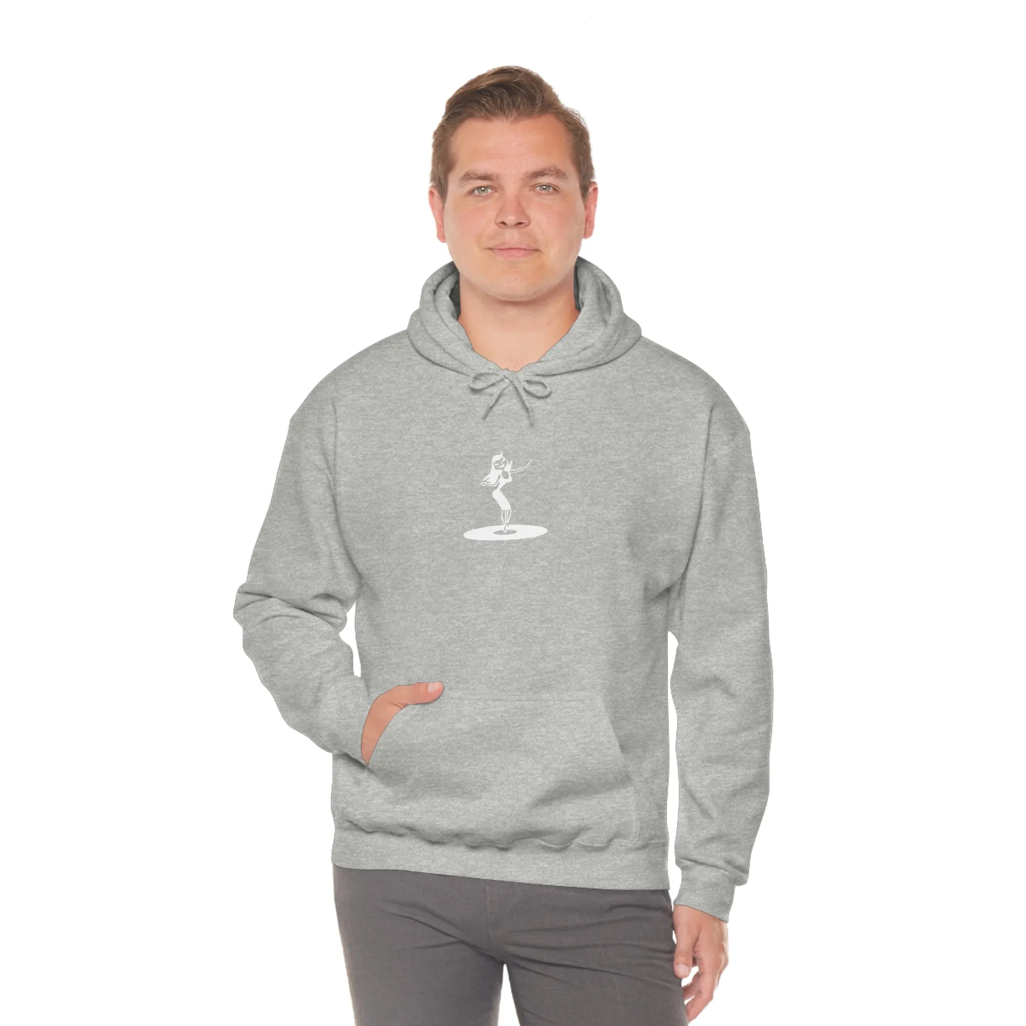 Darla Classic Hoodie - Original logos in white: Unisex Heavy Blend™ Hooded Sweatshirt