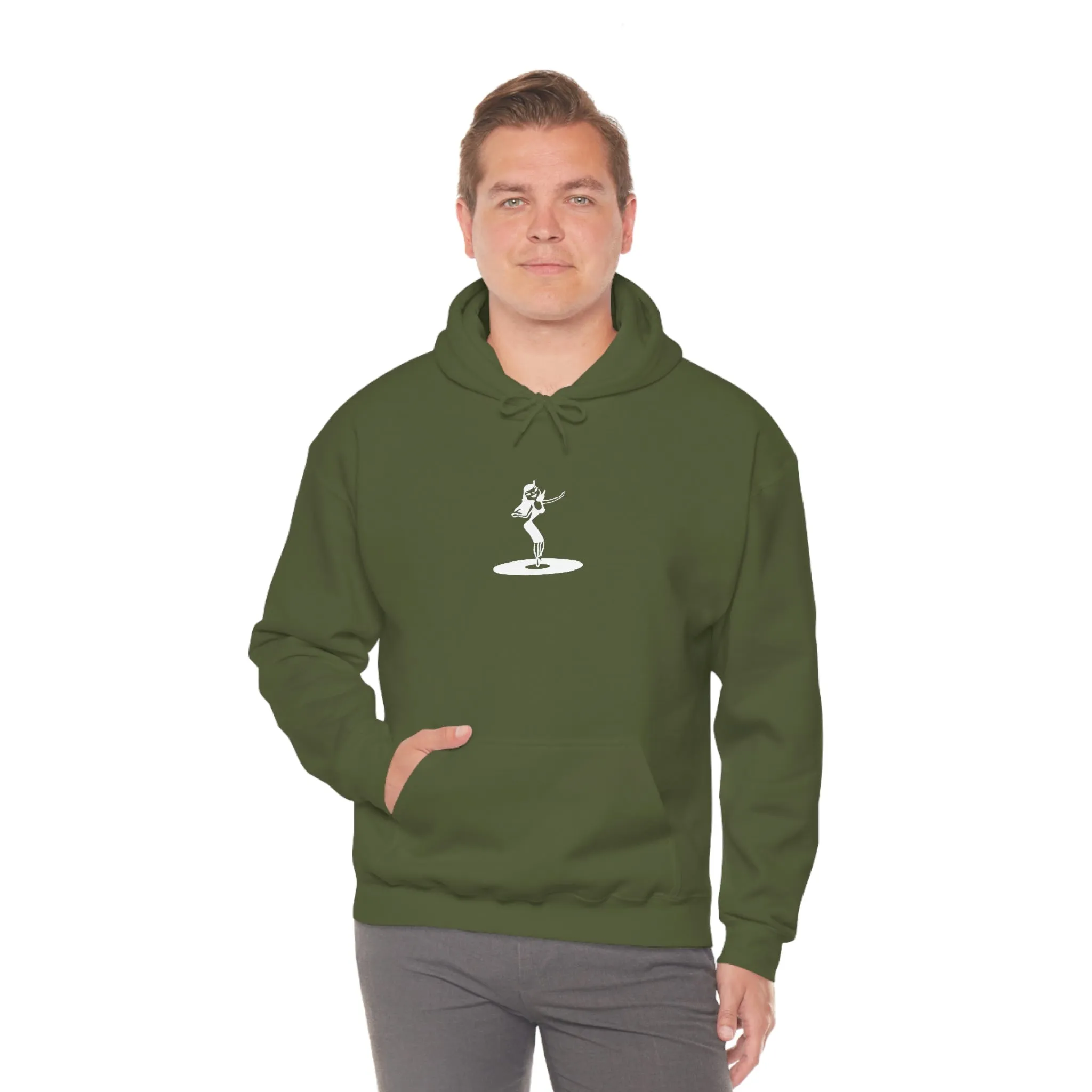 Darla Classic Hoodie - Original logos in white: Unisex Heavy Blend™ Hooded Sweatshirt