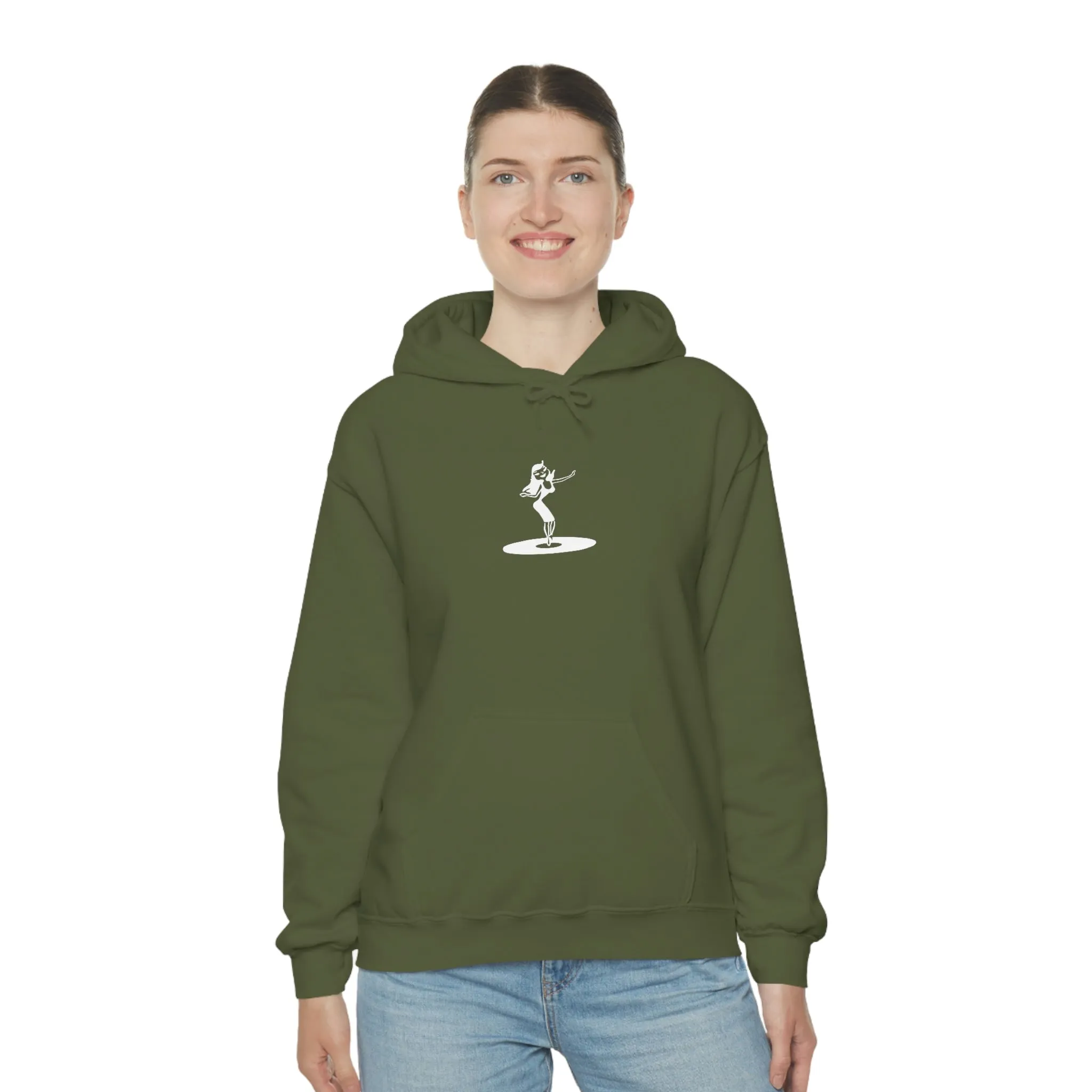 Darla Classic Hoodie - Original logos in white: Unisex Heavy Blend™ Hooded Sweatshirt