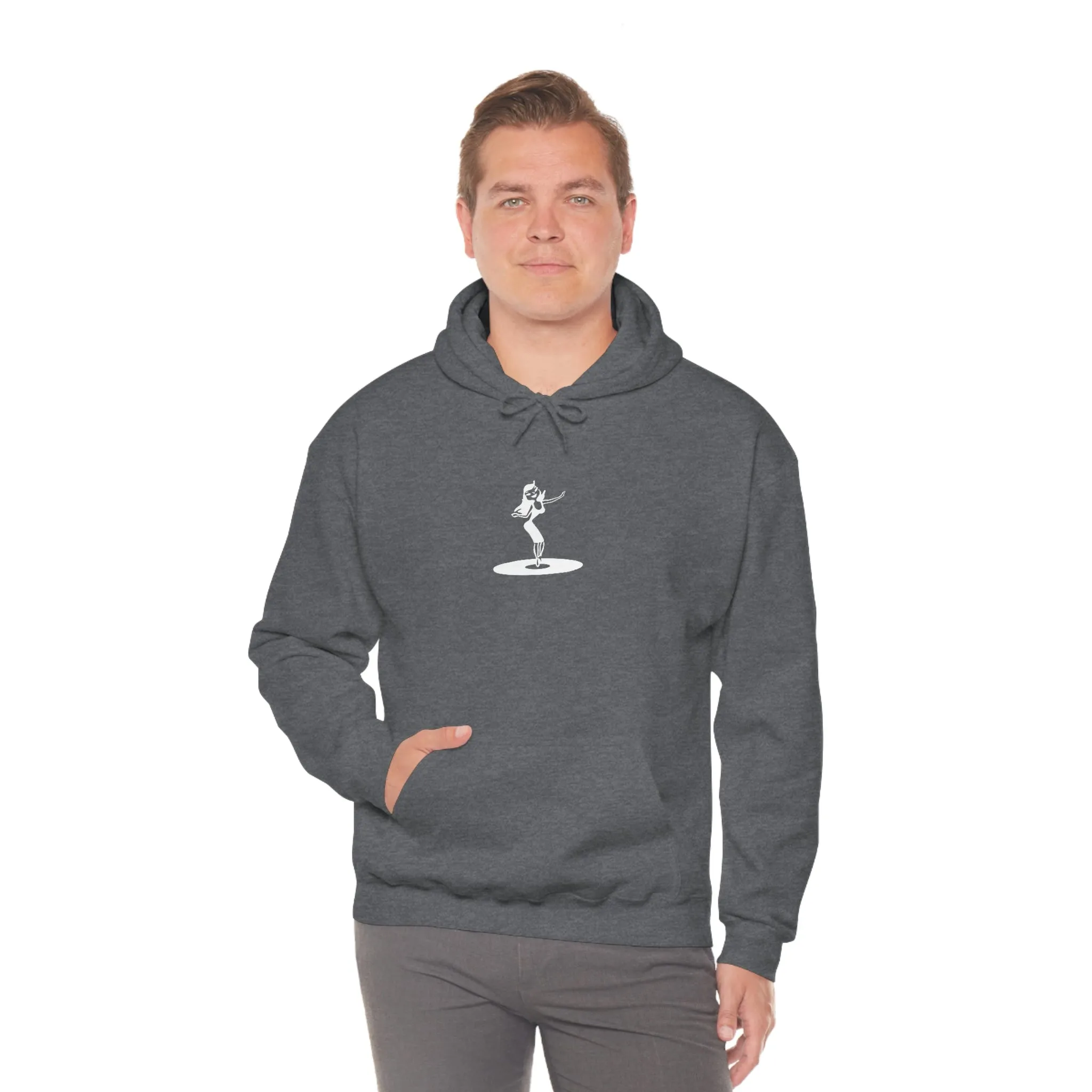 Darla Classic Hoodie - Original logos in white: Unisex Heavy Blend™ Hooded Sweatshirt