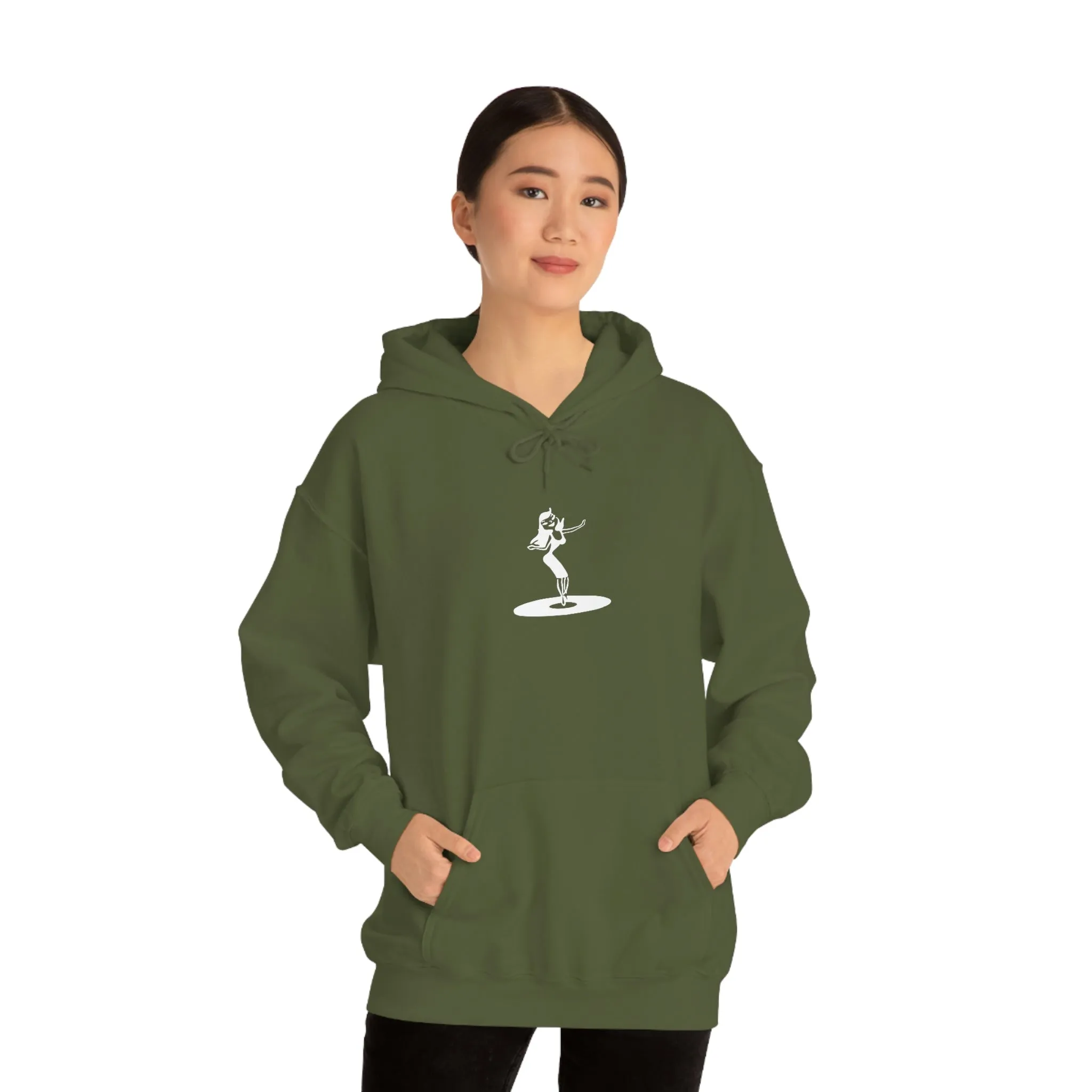 Darla Classic Hoodie - Original logos in white: Unisex Heavy Blend™ Hooded Sweatshirt