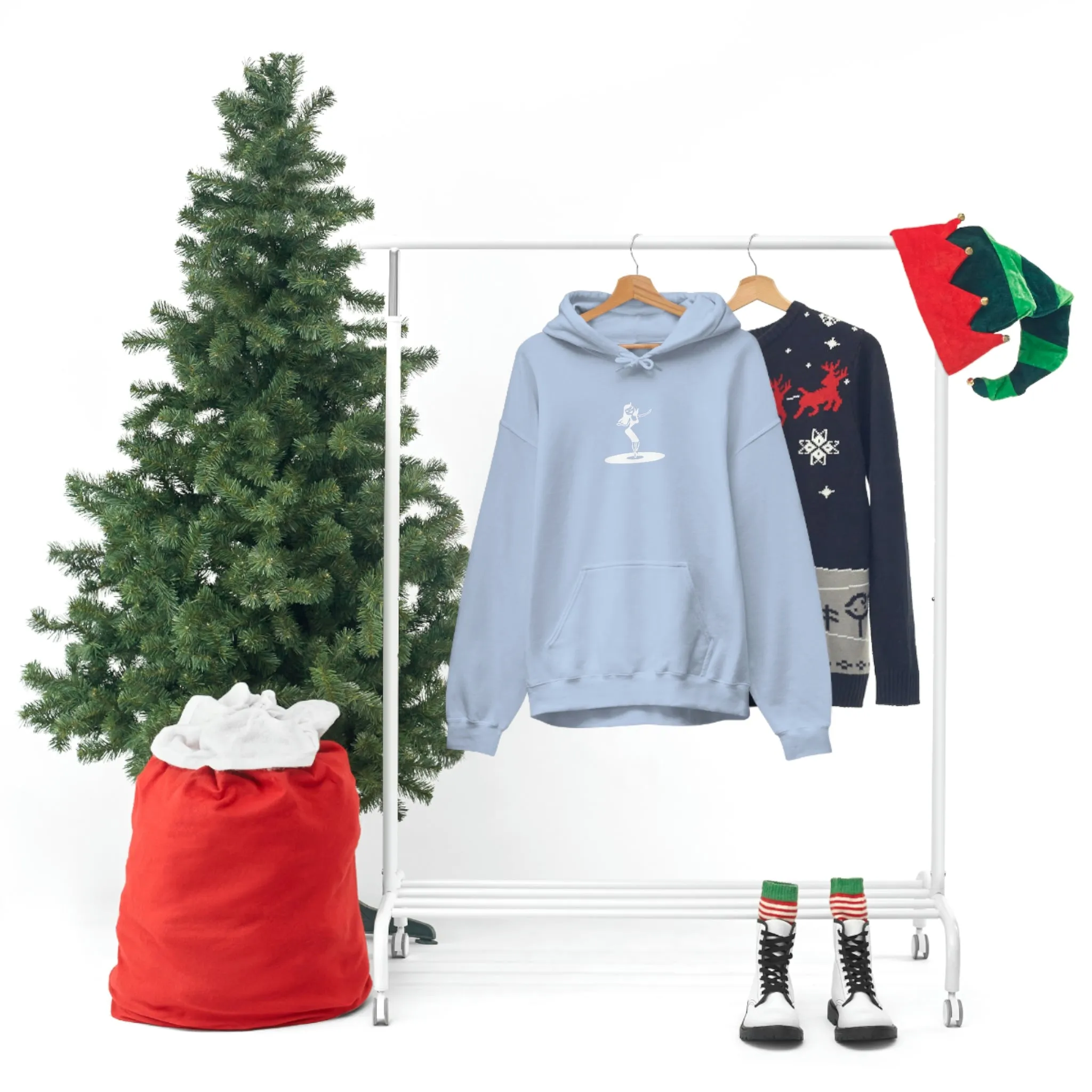 Darla Classic Hoodie - Original logos in white: Unisex Heavy Blend™ Hooded Sweatshirt