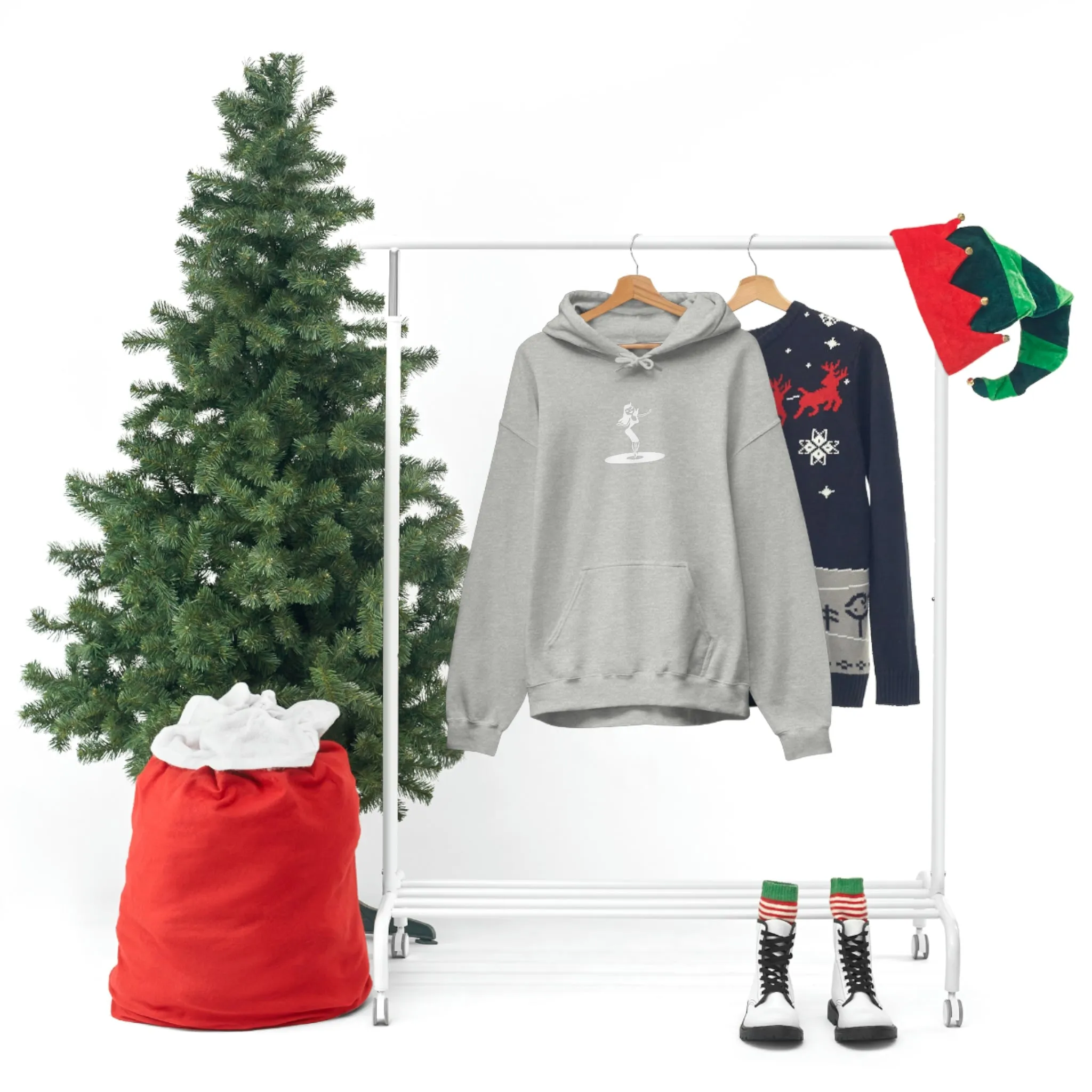 Darla Classic Hoodie - Original logos in white: Unisex Heavy Blend™ Hooded Sweatshirt