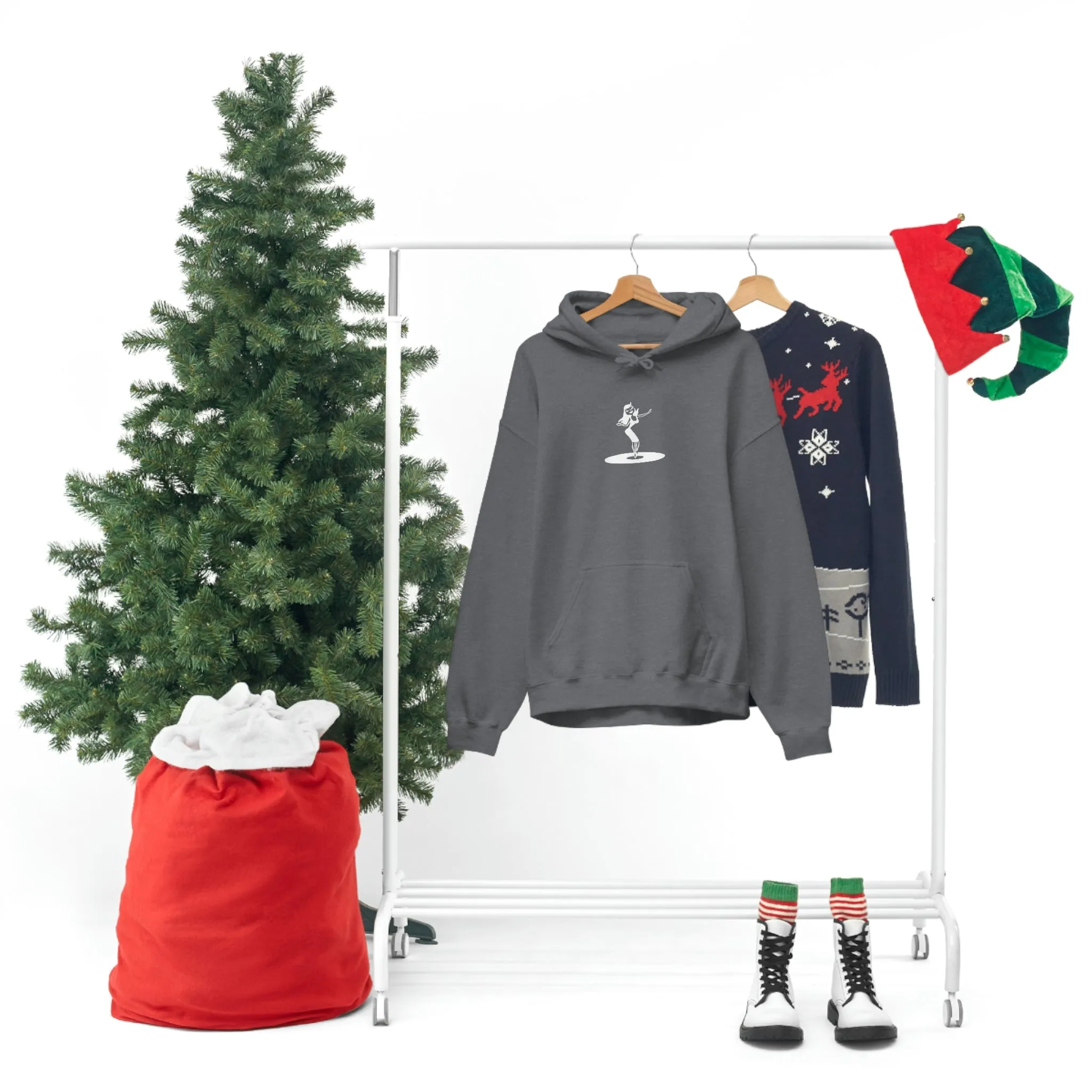 Darla Classic Hoodie - Original logos in white: Unisex Heavy Blend™ Hooded Sweatshirt