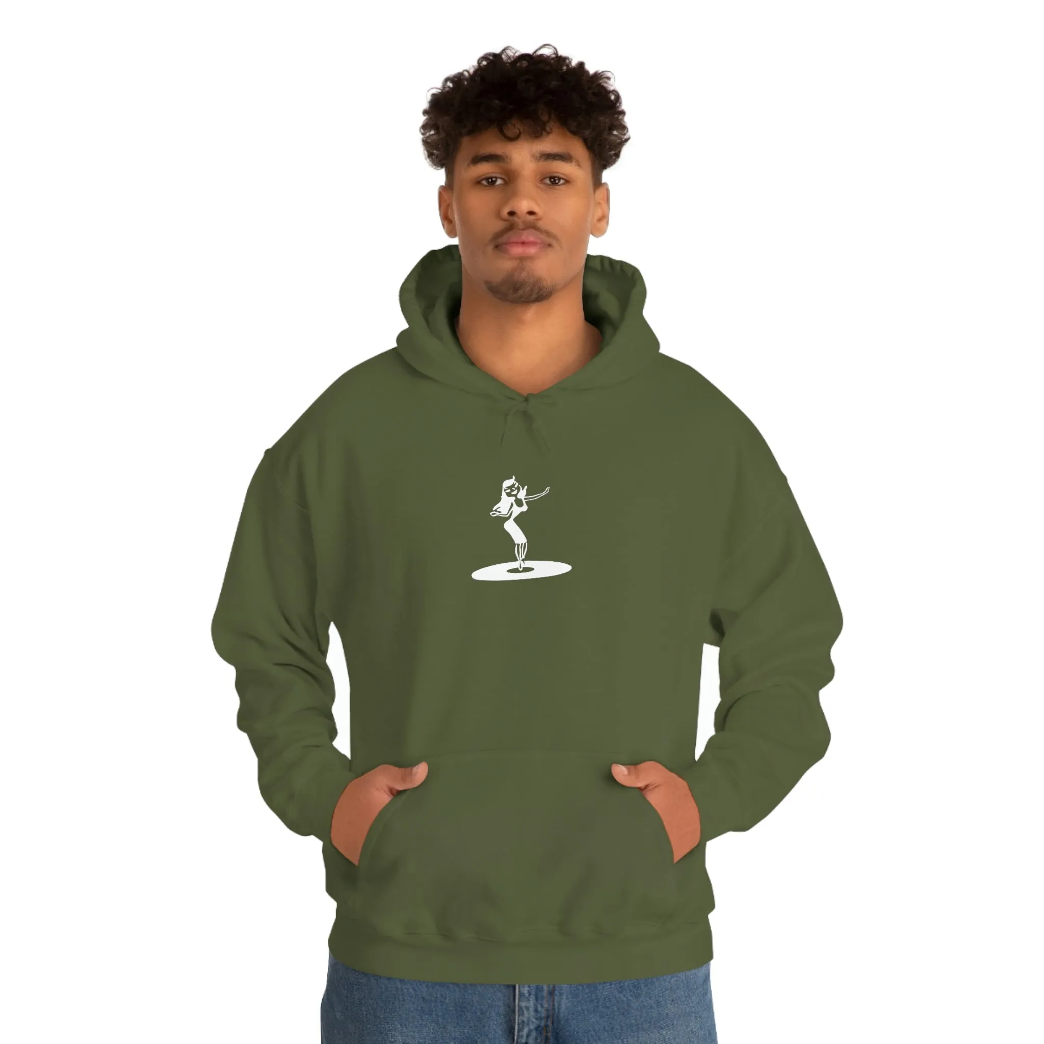 Darla Classic Hoodie - Original logos in white: Unisex Heavy Blend™ Hooded Sweatshirt