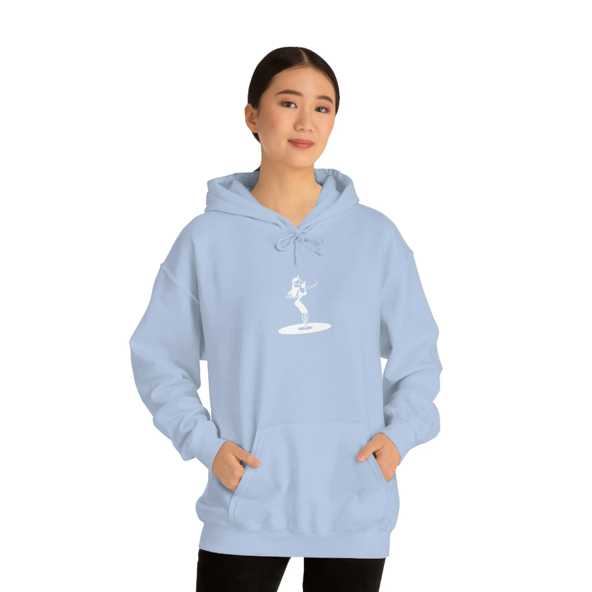 Darla Classic Hoodie - Original logos in white: Unisex Heavy Blend™ Hooded Sweatshirt