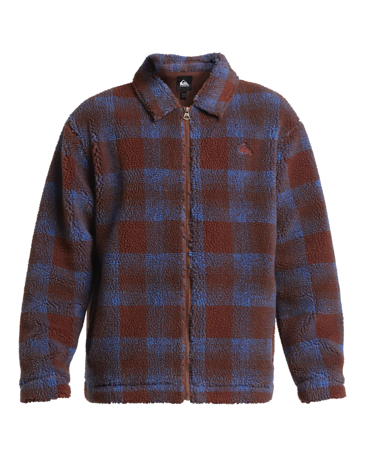 Deck Zip Fleece Jacket in Deck Fleece-Henna