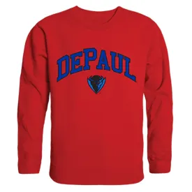 DePaul University Campus Crewneck Pullover Sweatshirt Sweater Red