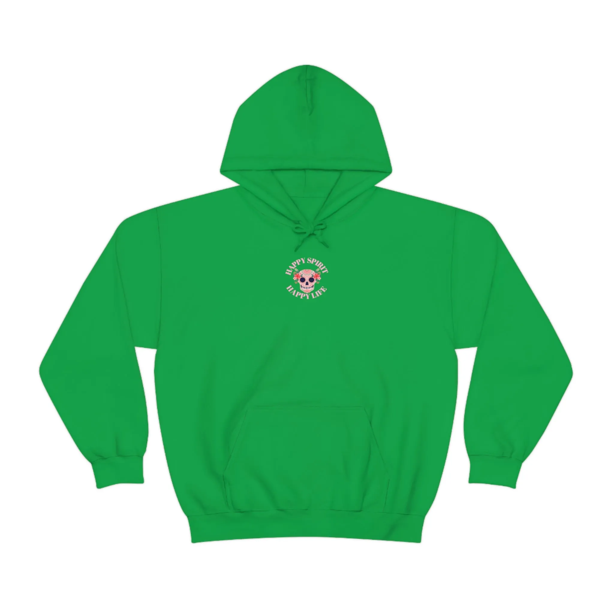 Dia De Los Muertos Hoodie Sweatshirt, Day of the Dead Gift, Happy Spirit Happy Life, Honoring the Dead Aesthetic Candy Skull, Sugar Skull